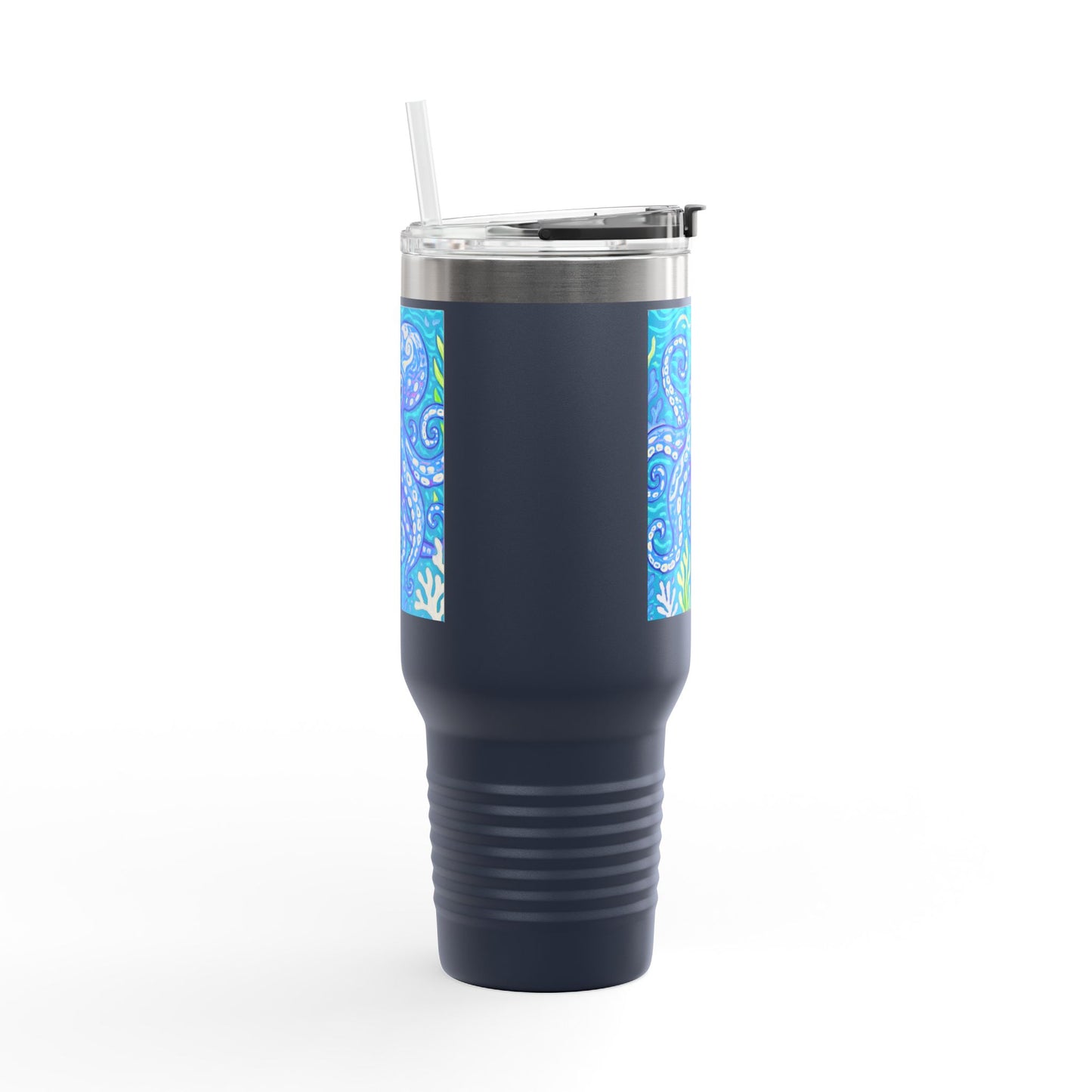 Kraken Joe/Blue Insulated Travel Mug - 40oz - Perfect for Outdoor Adventures