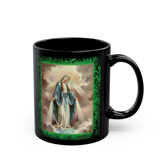 Black Coffee Mug - Tropical Our Lady of Grace