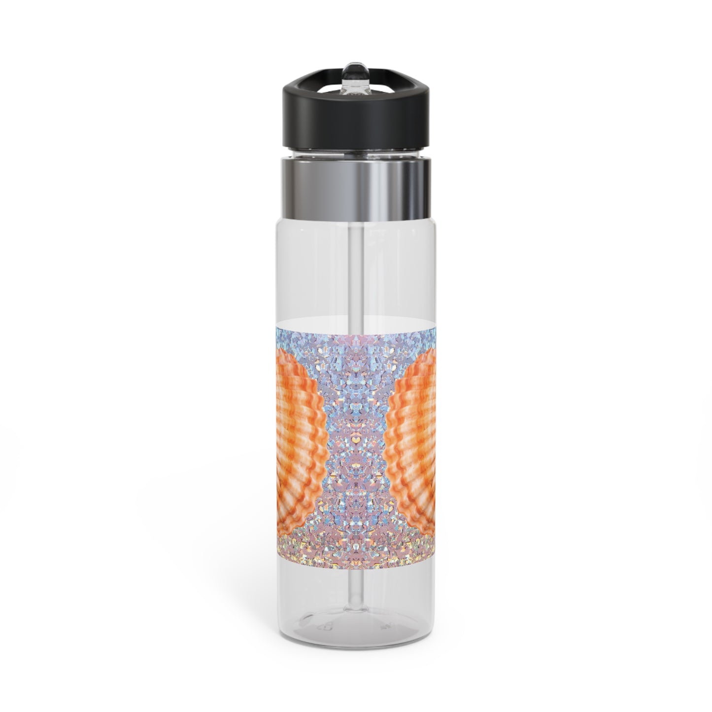 Tropical 20oz Tritan Sport Water Bottle -  Leakproof, Lightweight, BPA-Free /Disco Orange Scallop