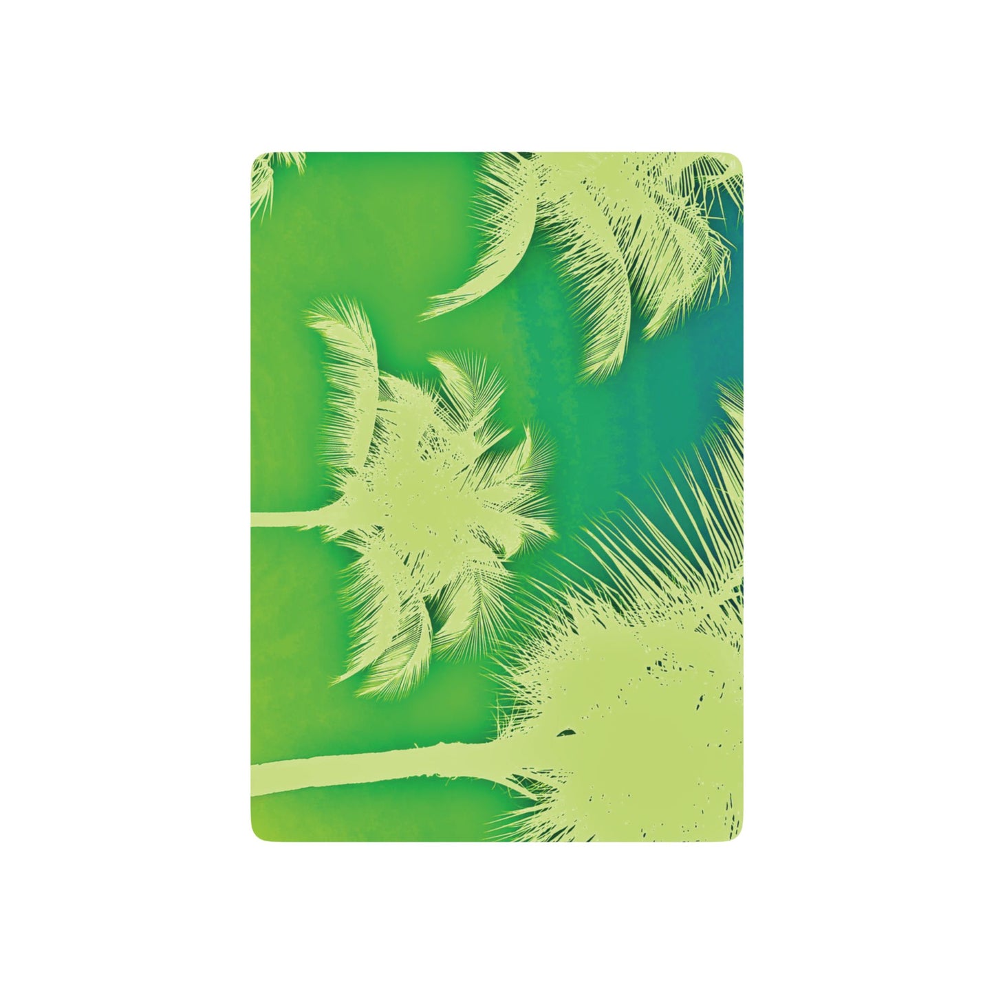 Poker Playing Cards - Palm Glow Green