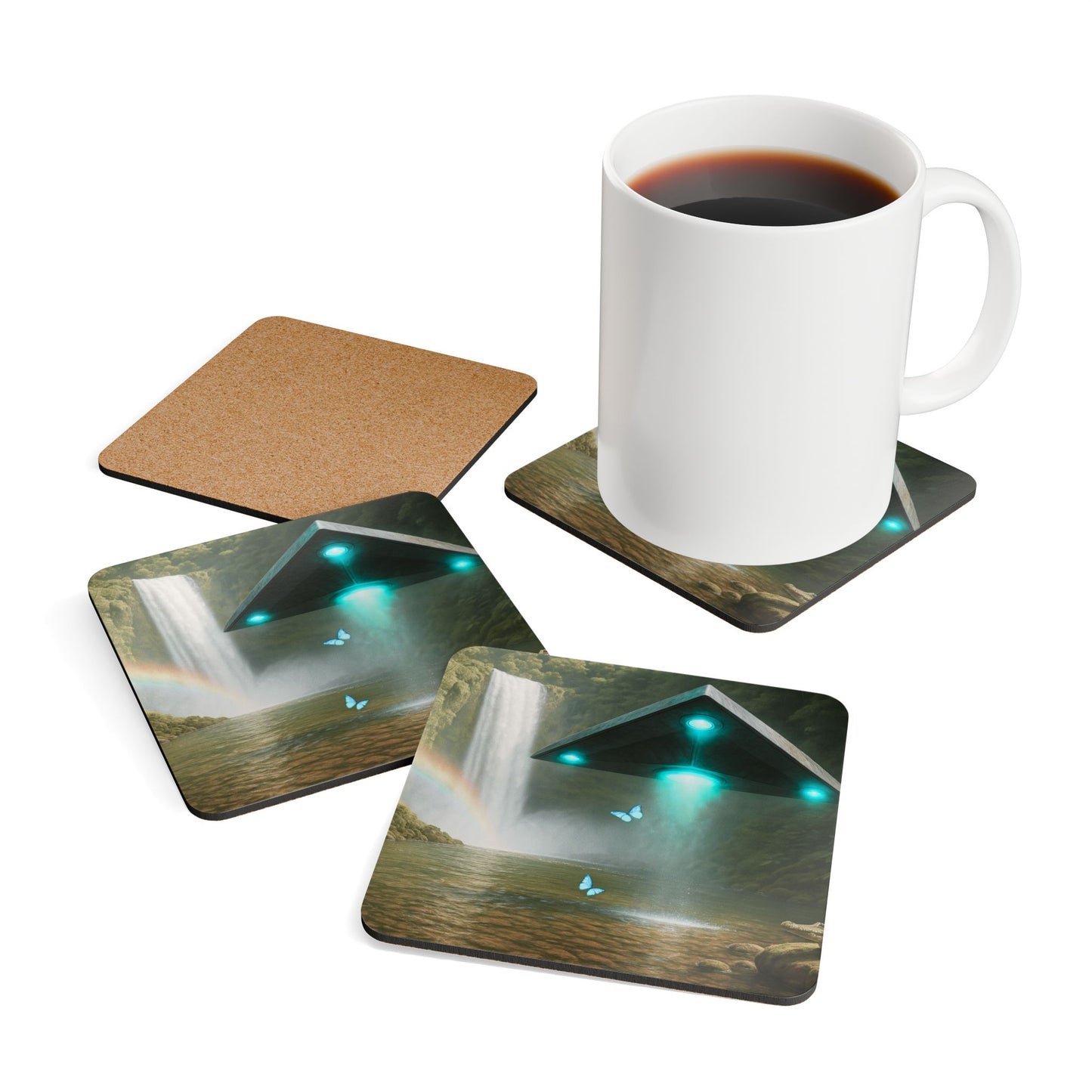 Coaster Set -  UFO and Waterfall