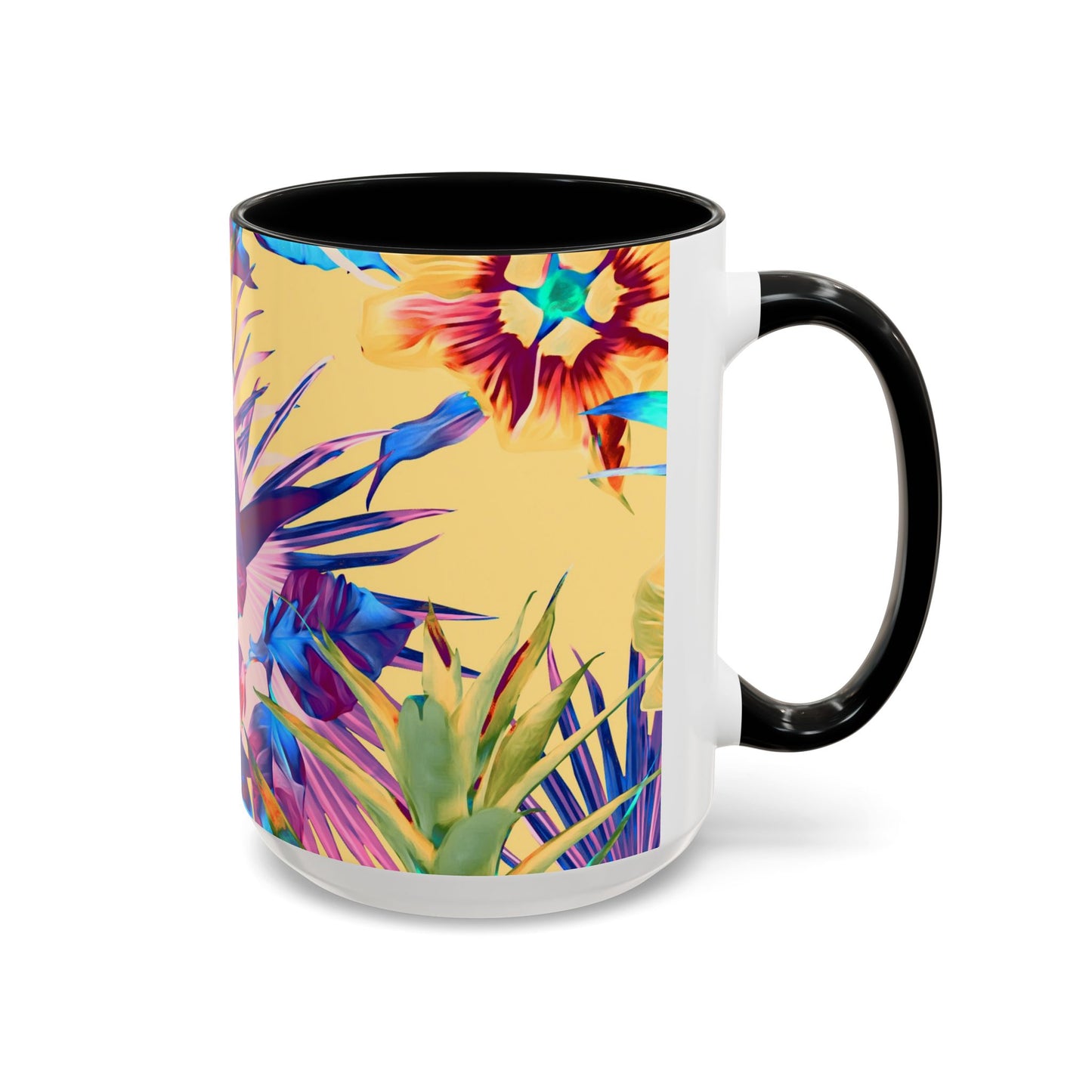 Accent Coffee Mug (11, 15oz), Plant Palooza, orange sherbet / Various Colors