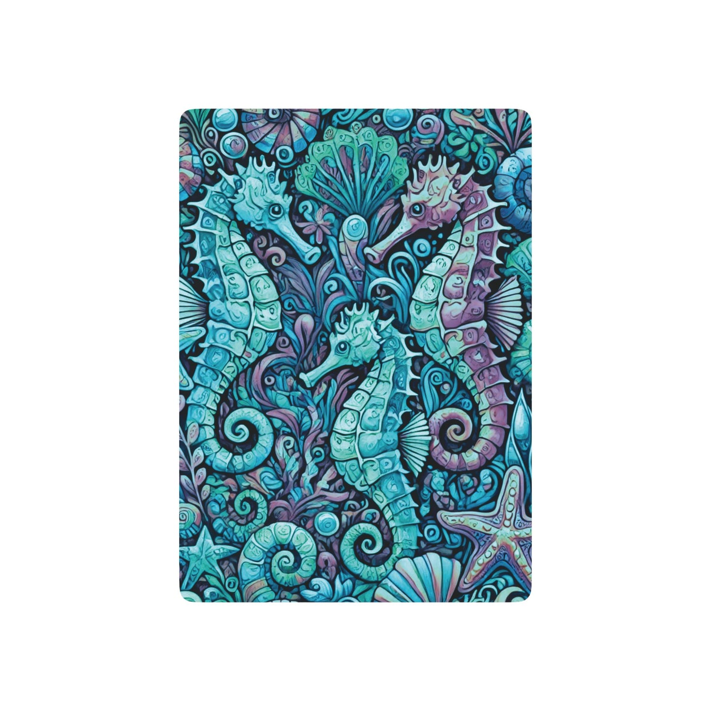 Poker Playing Cards - Seahorse Trio/Turquoise