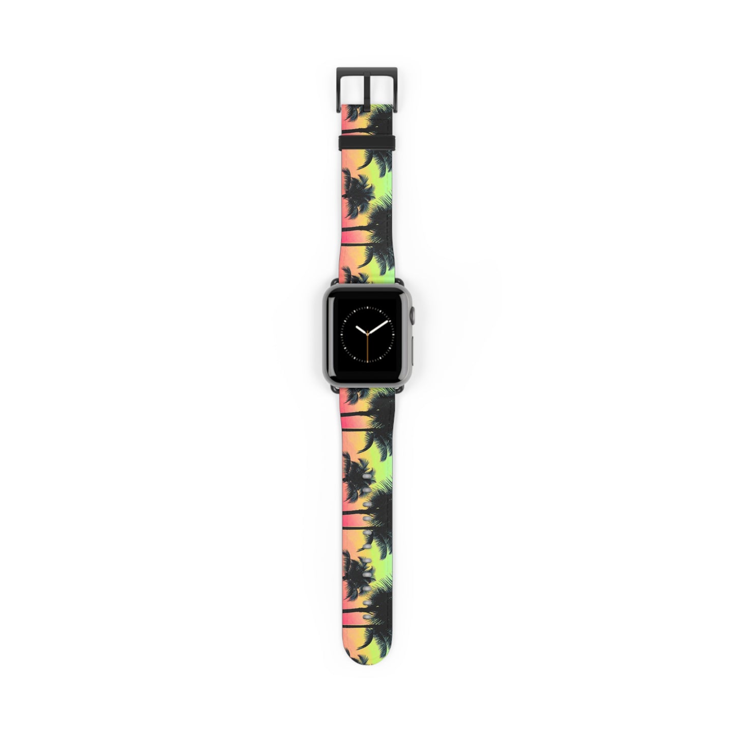 Apple Watch Band - Tropical Palm Glow Sangria