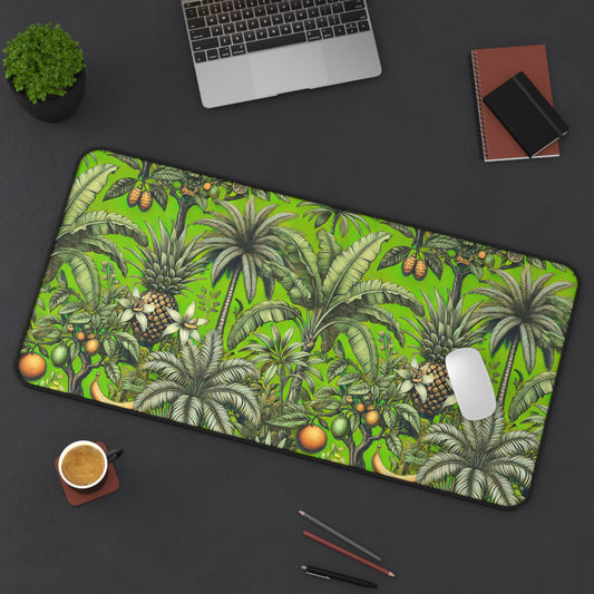 Tropical Mouse Pad/Desk Mat, 3 Sizes - Perfect for Home Office / Tropical Fruit, Green