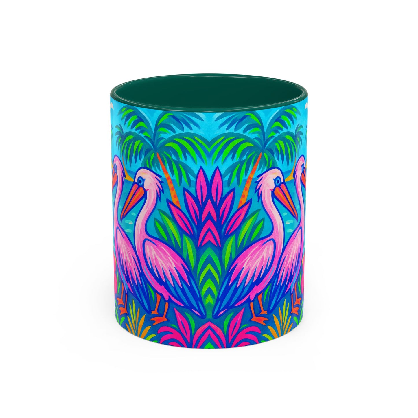 Accent Color Coffee Mug, Many Colors - 11oz & 15oz / Pelican Party