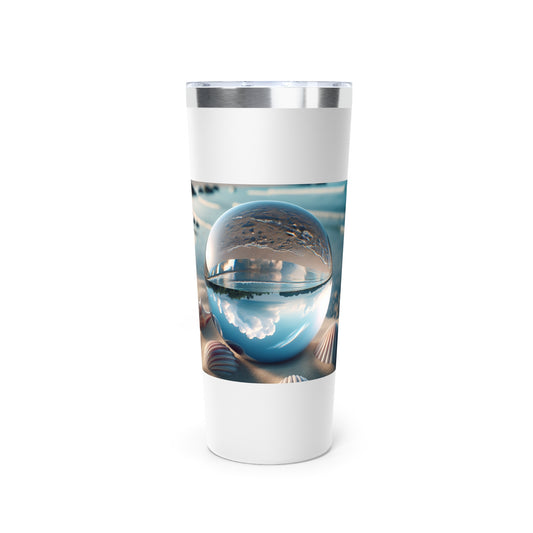 Copper Vacuum Insulated Tumbler, 22oz - Beach Illusion Ball