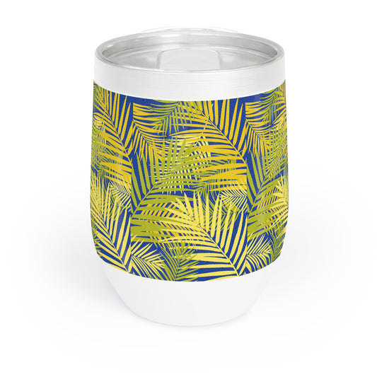 Chill Wine Tumbler, Tropical Greens