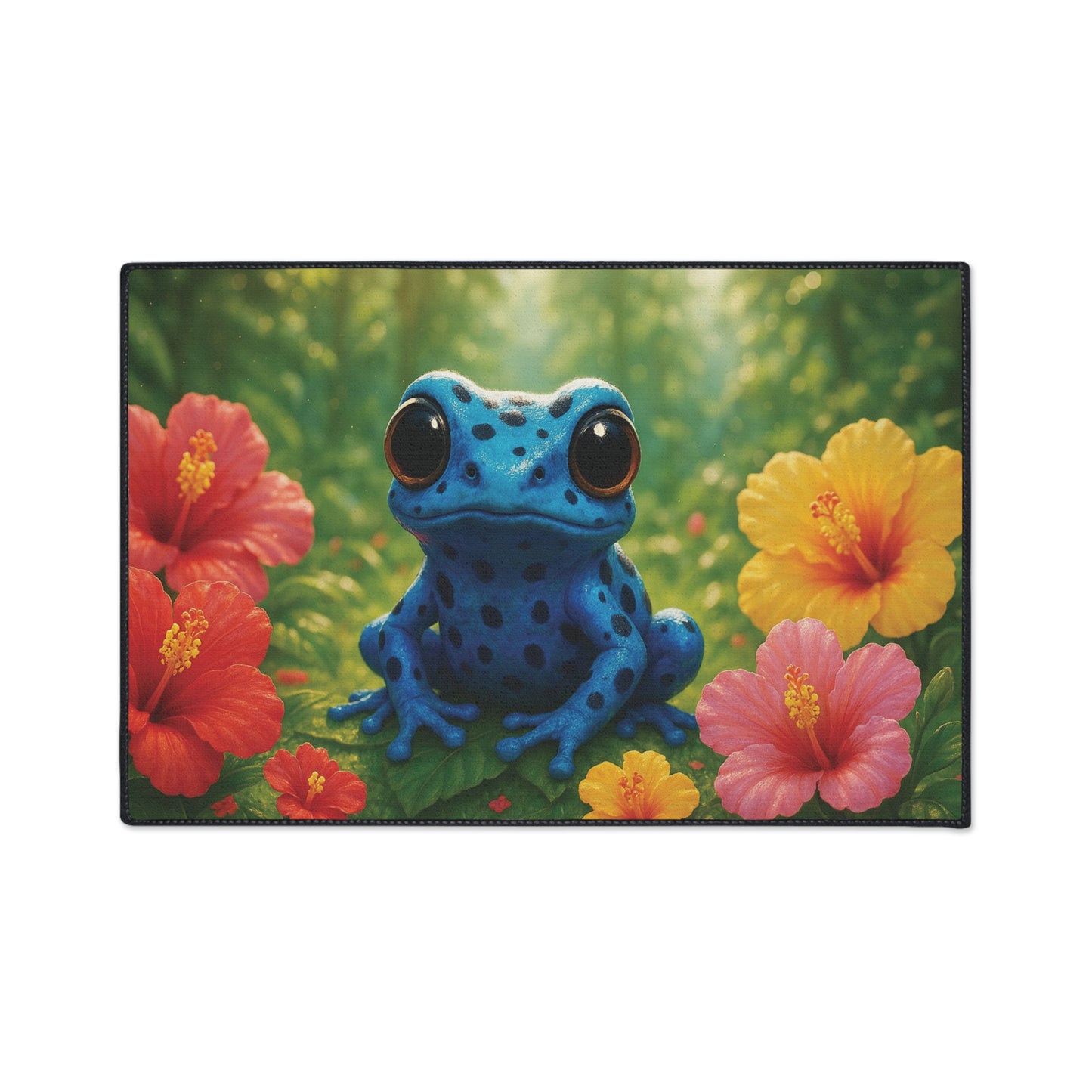 Heavy Duty Floor Mat, 5 Sizes – Tropical Area Rug for Home Décor / Baby Tree Frog