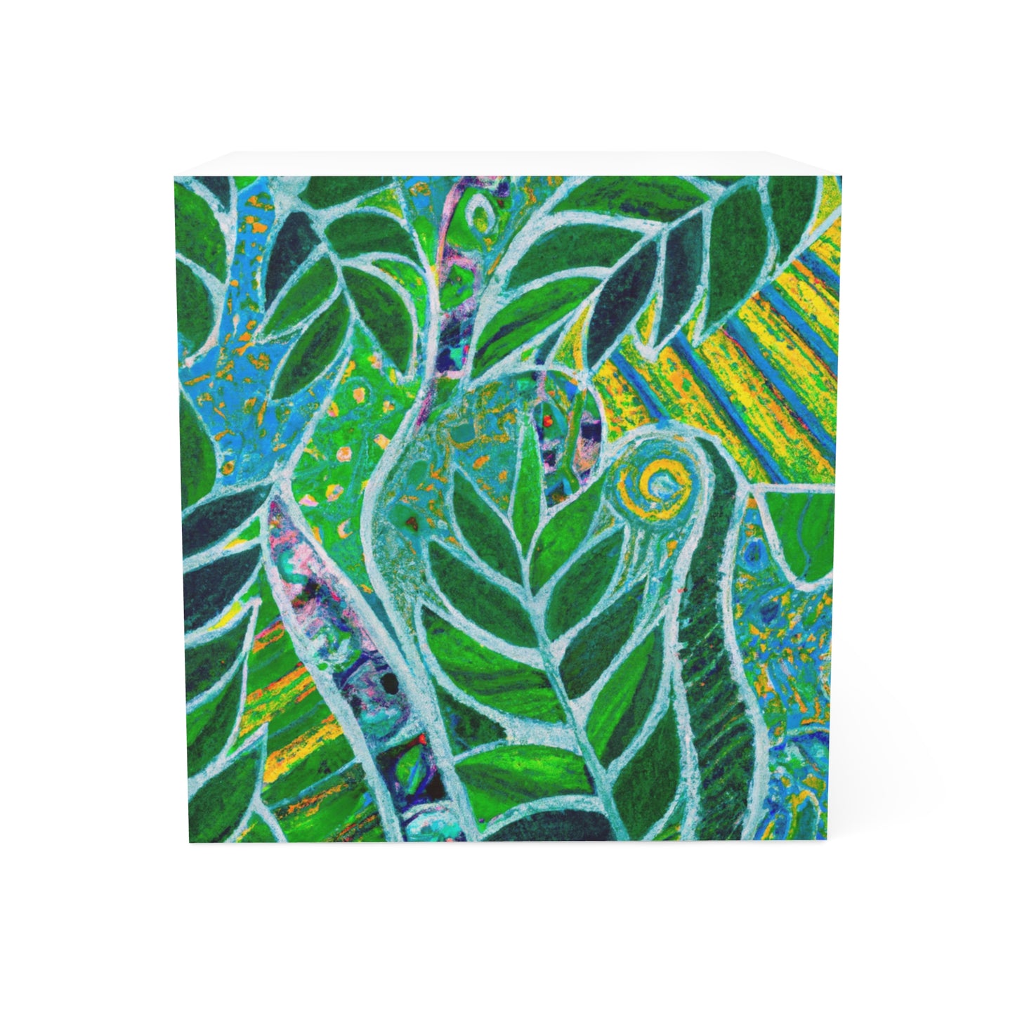 Note Cube - Amazon Whimsy, Green