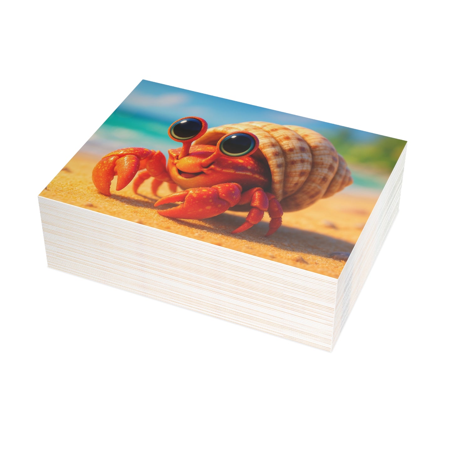 Baby Hermit Crab Postcard Bundle - Perfect for Ocean Lovers & Greetings!
