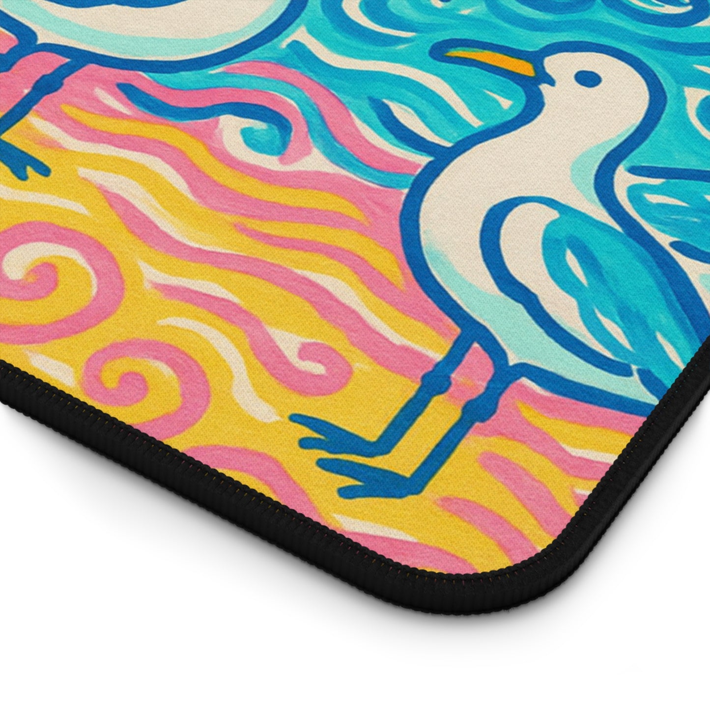 Tropical Mouse Pad/Desk Mat, 3 Sizes - Perfect for Home Office / Tropical Beach Seagulls