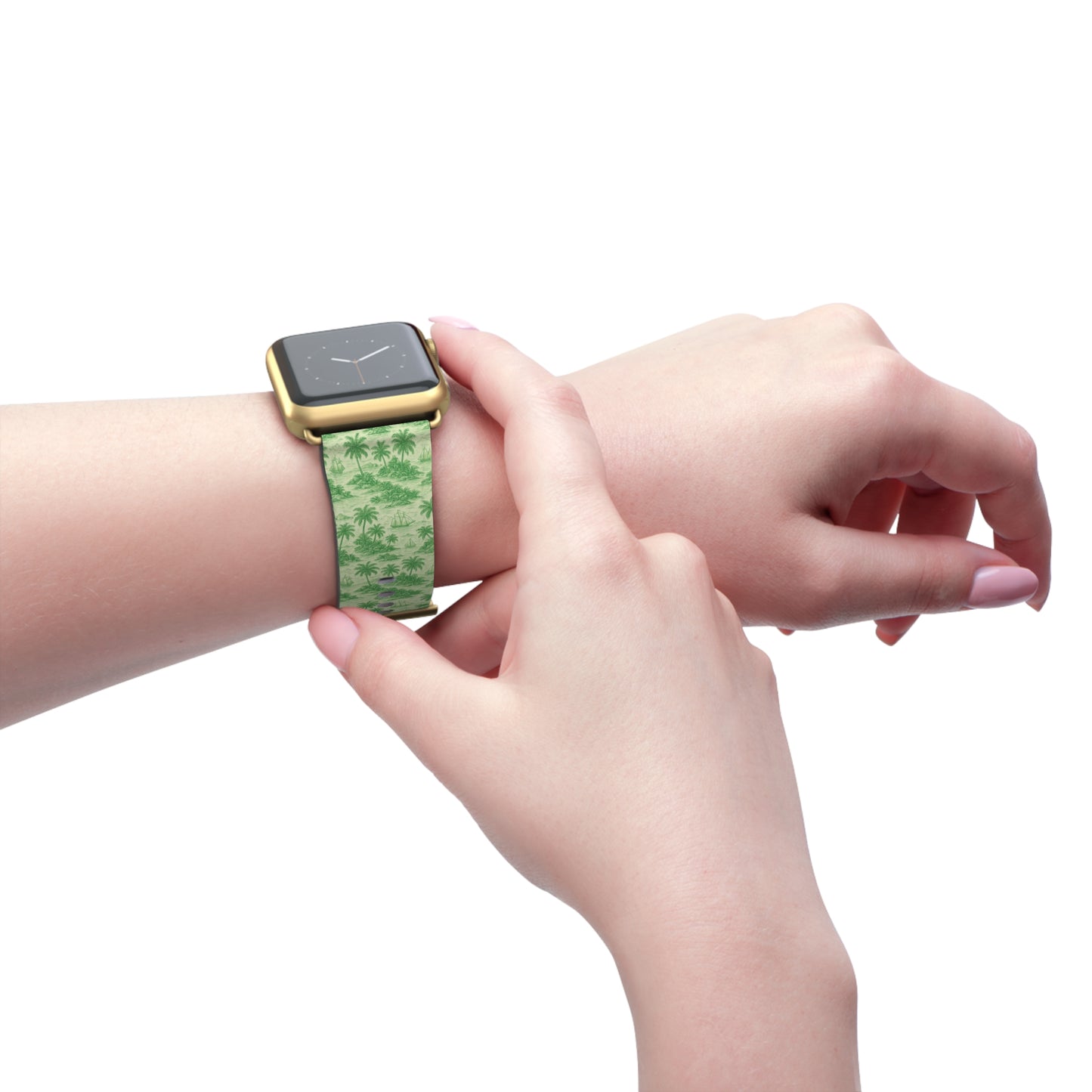 Apple Watch Band - Faraway Toile, Green