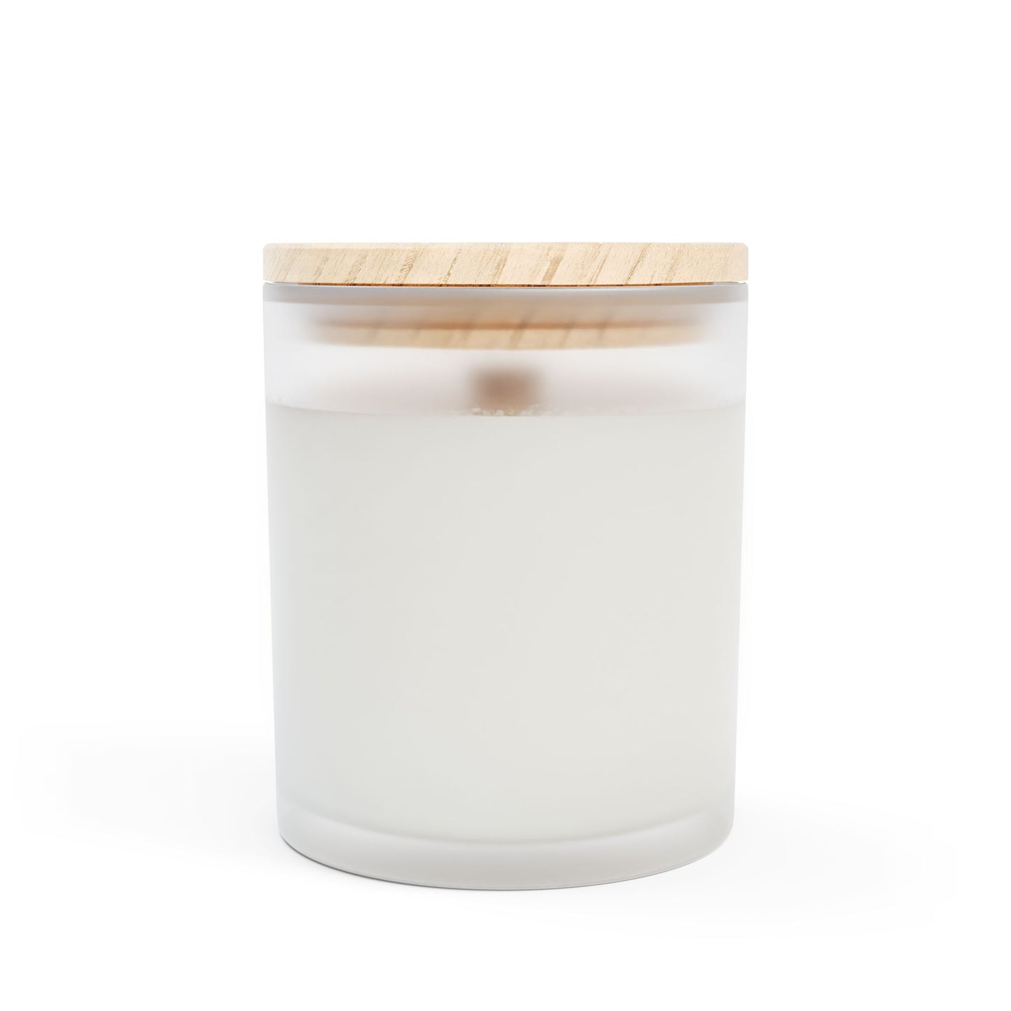 Frosted Glass Candle, 11oz - Natural Bamboo Flow