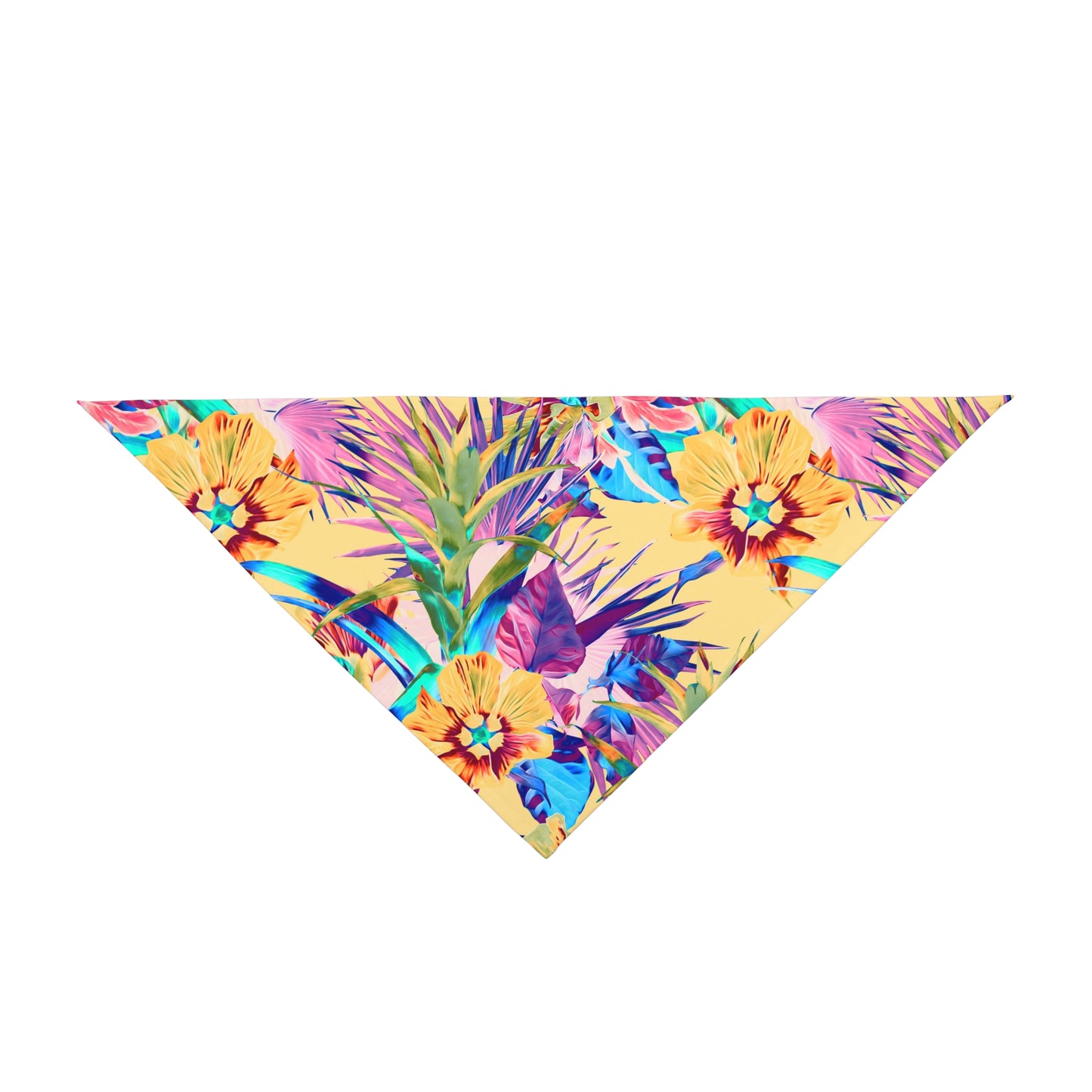 Sorbet Plant Palooza Tropical Pet Bandana, 2 Sizes - Stylish accessory for dogs & cats