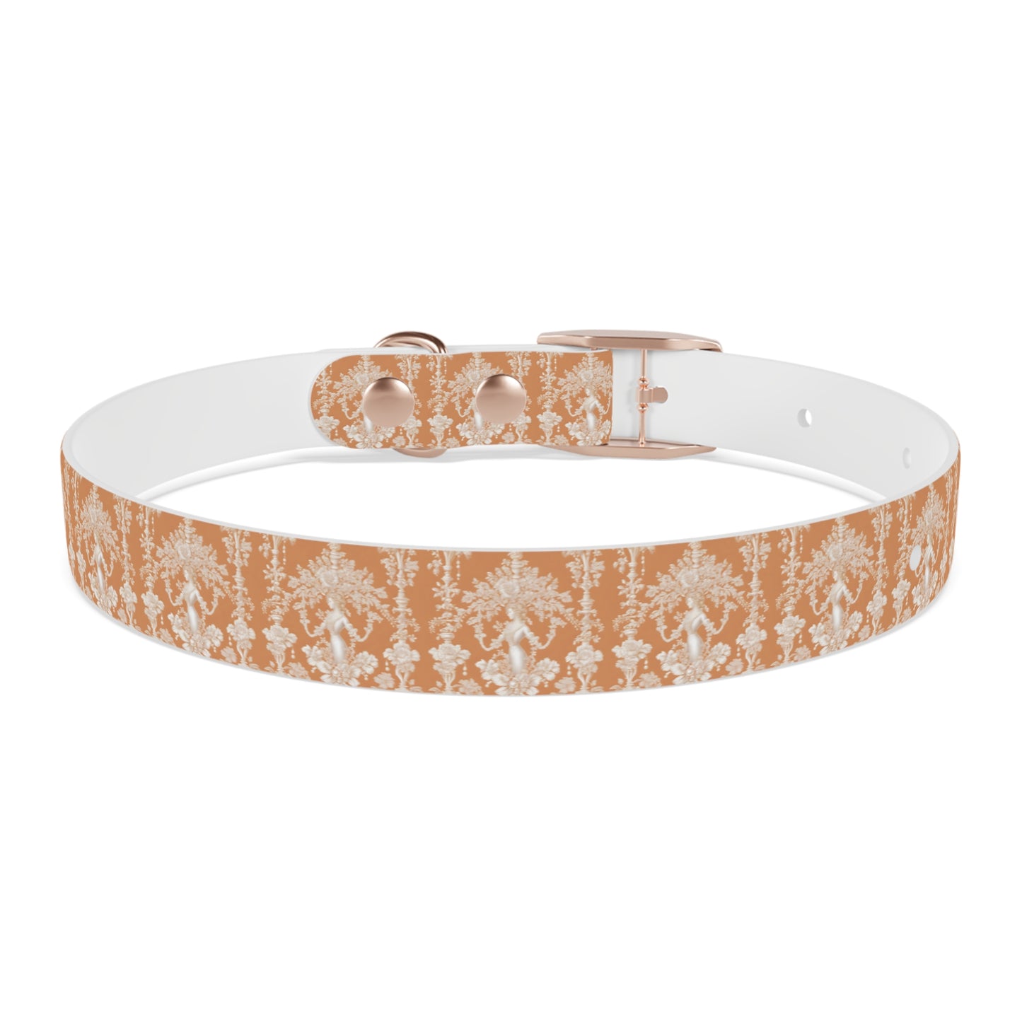 Dog Collar - Pearl Lady Toile, melon