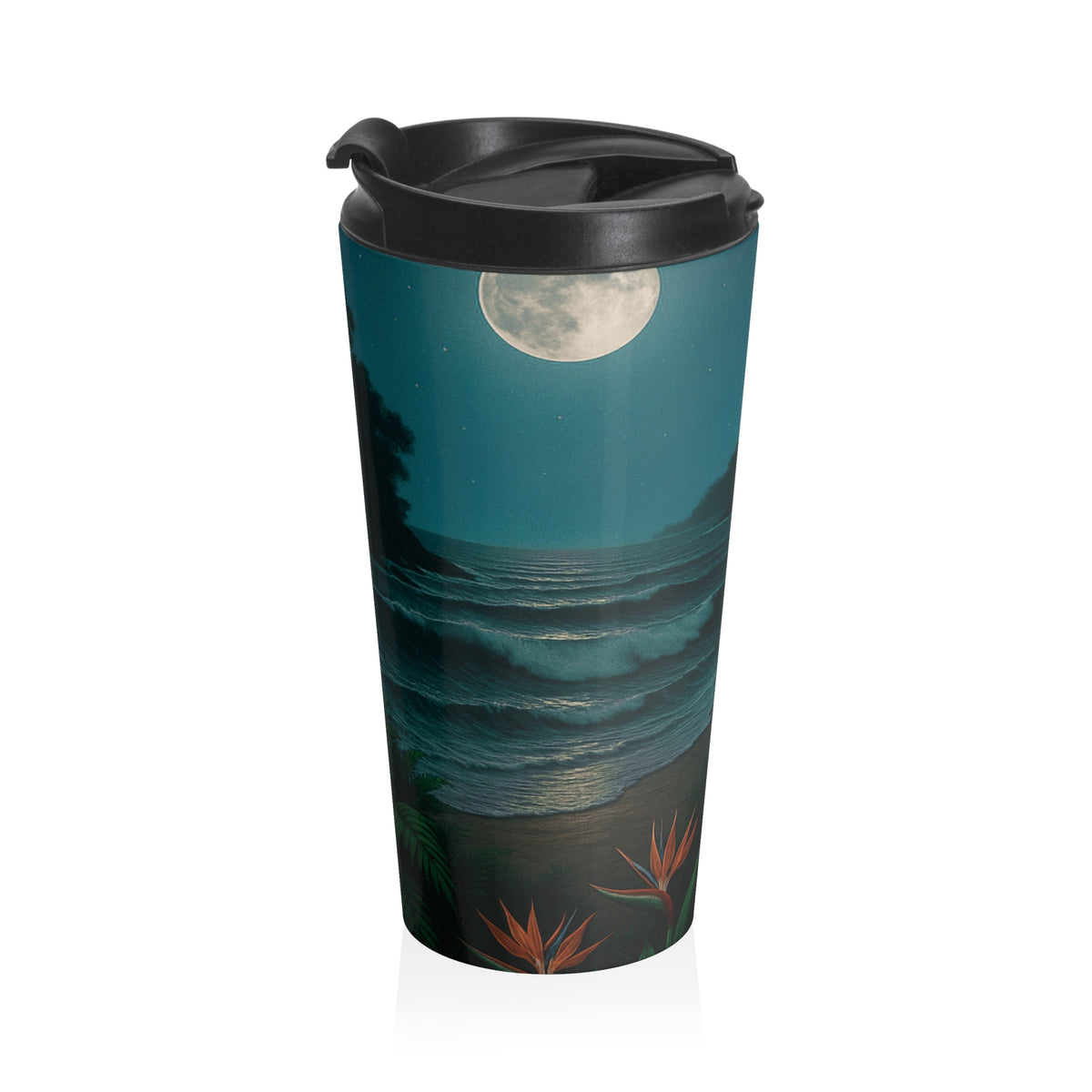 15 oz. Stainless Steel Travel Mug / Midnight Surf Patrol