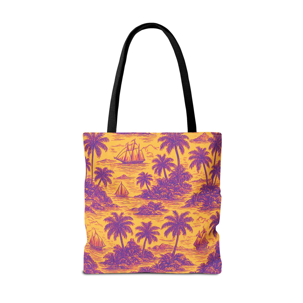 Faraway Toile/Pop Tote Bag - 3 Sizes