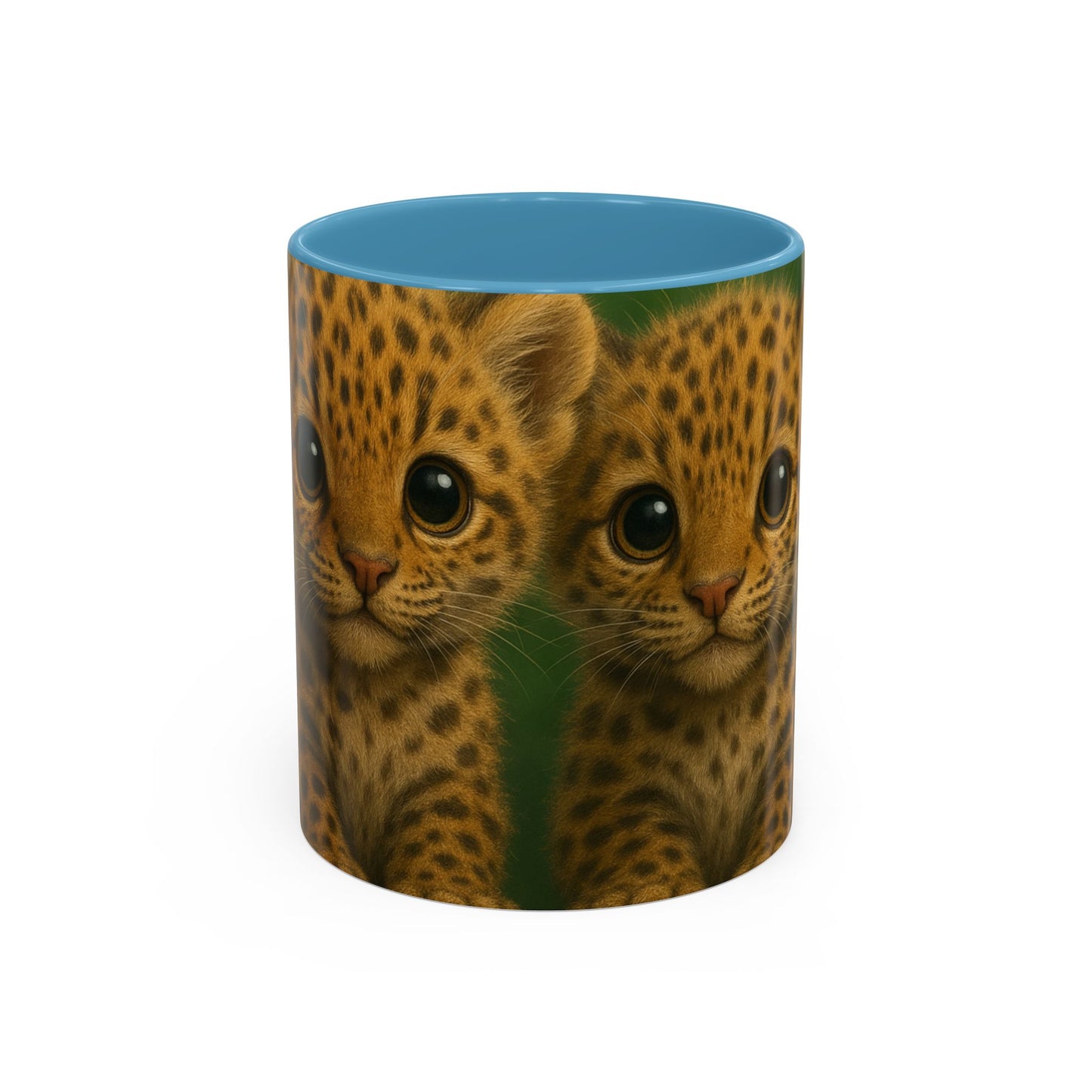 Accent Color Coffee Mug (11, 15oz), 8 Colors - Baby Jaguars