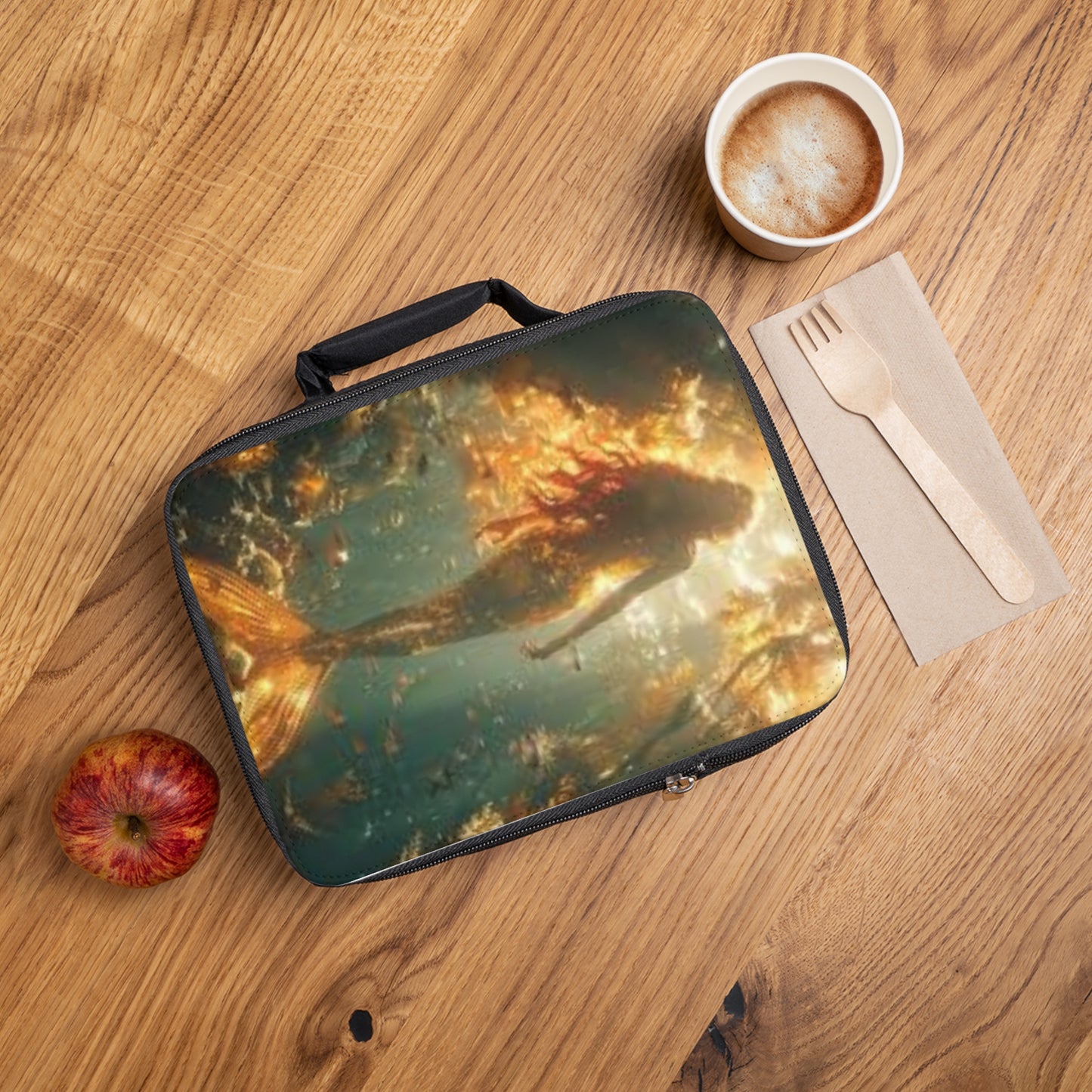 Mermaid Adventure Lunch Bag - Eco-Friendly Insulated Tote, Adult and Child Lunchbox / Perfect for Picnics, Beach Outings