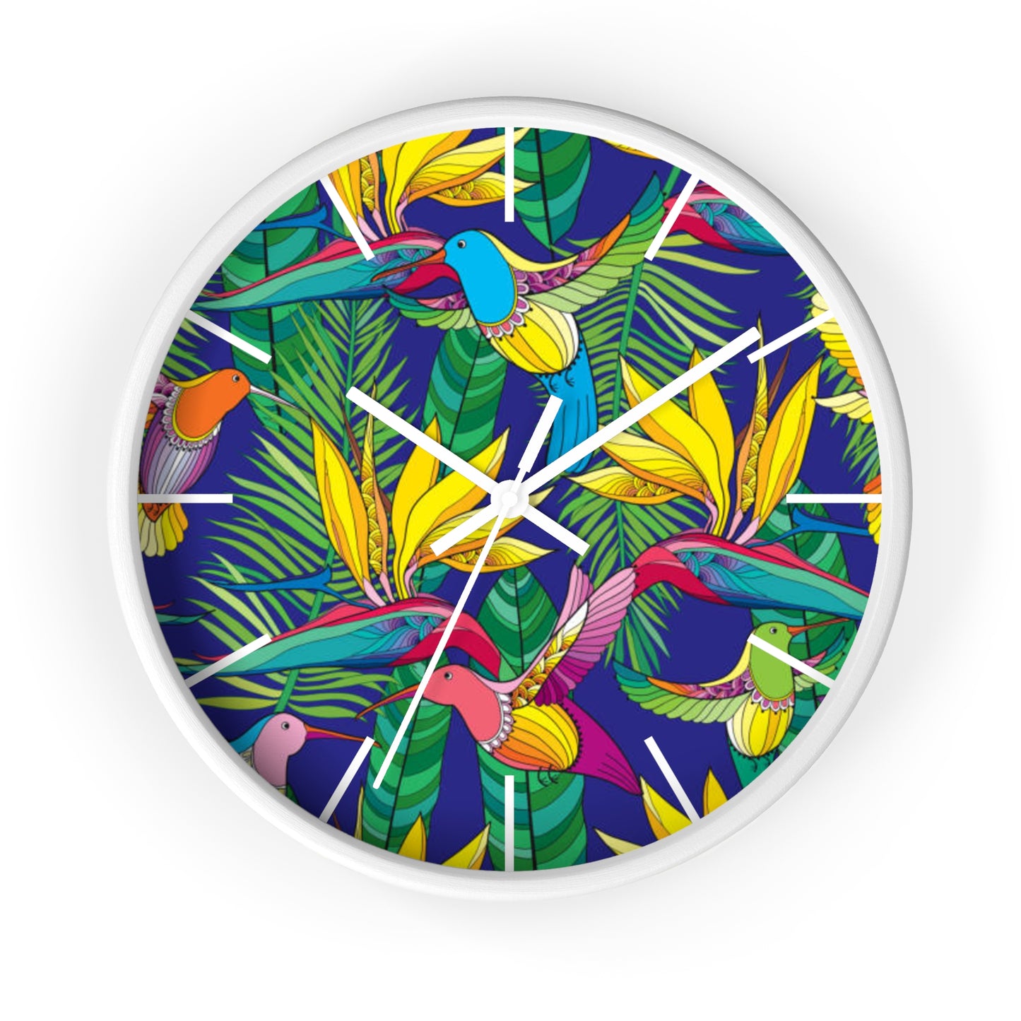 Wall Clock, Bird of Paradise Toile