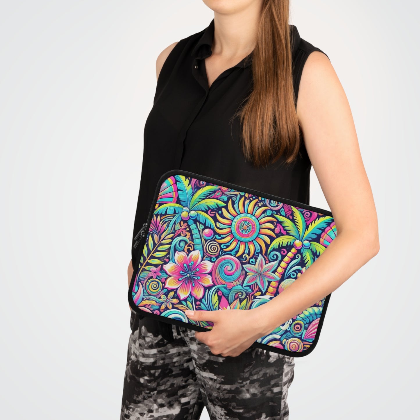 Tropical Laptop Sleeve, 5 Sizes - Perfect for Beach Lovers & Students / Happy Tropics