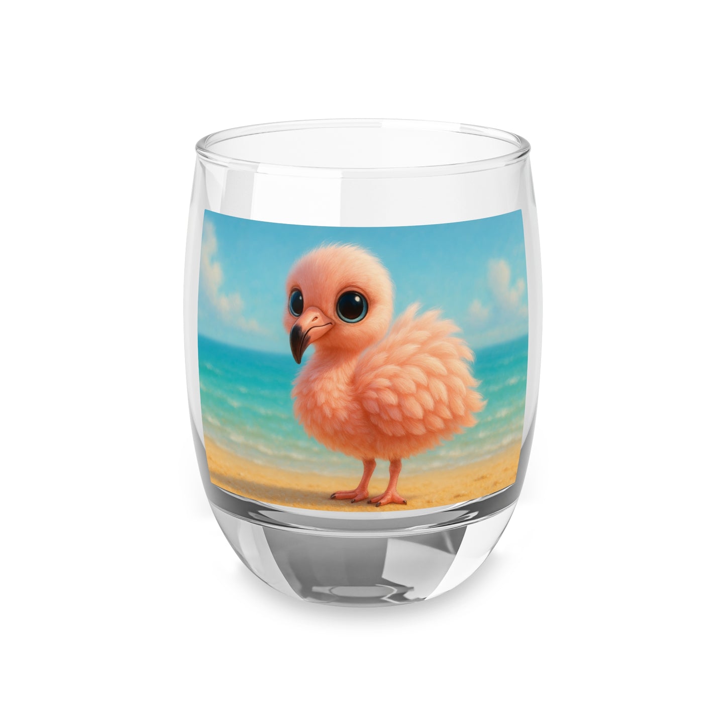 Whiskey Glass, Baby Flamingo