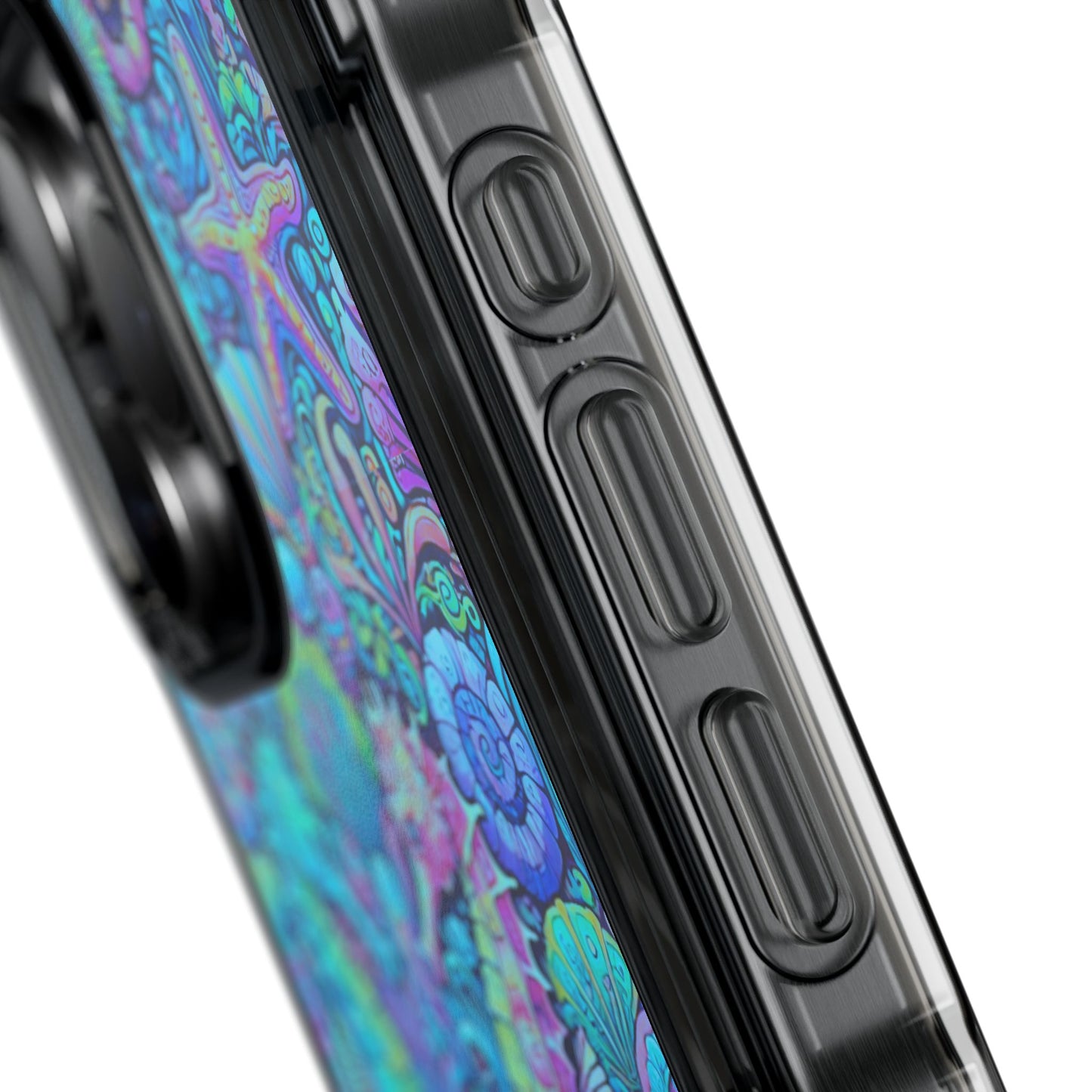 Seahorses/Turquoise POP Magnetic Clear Phone Case, Many Models