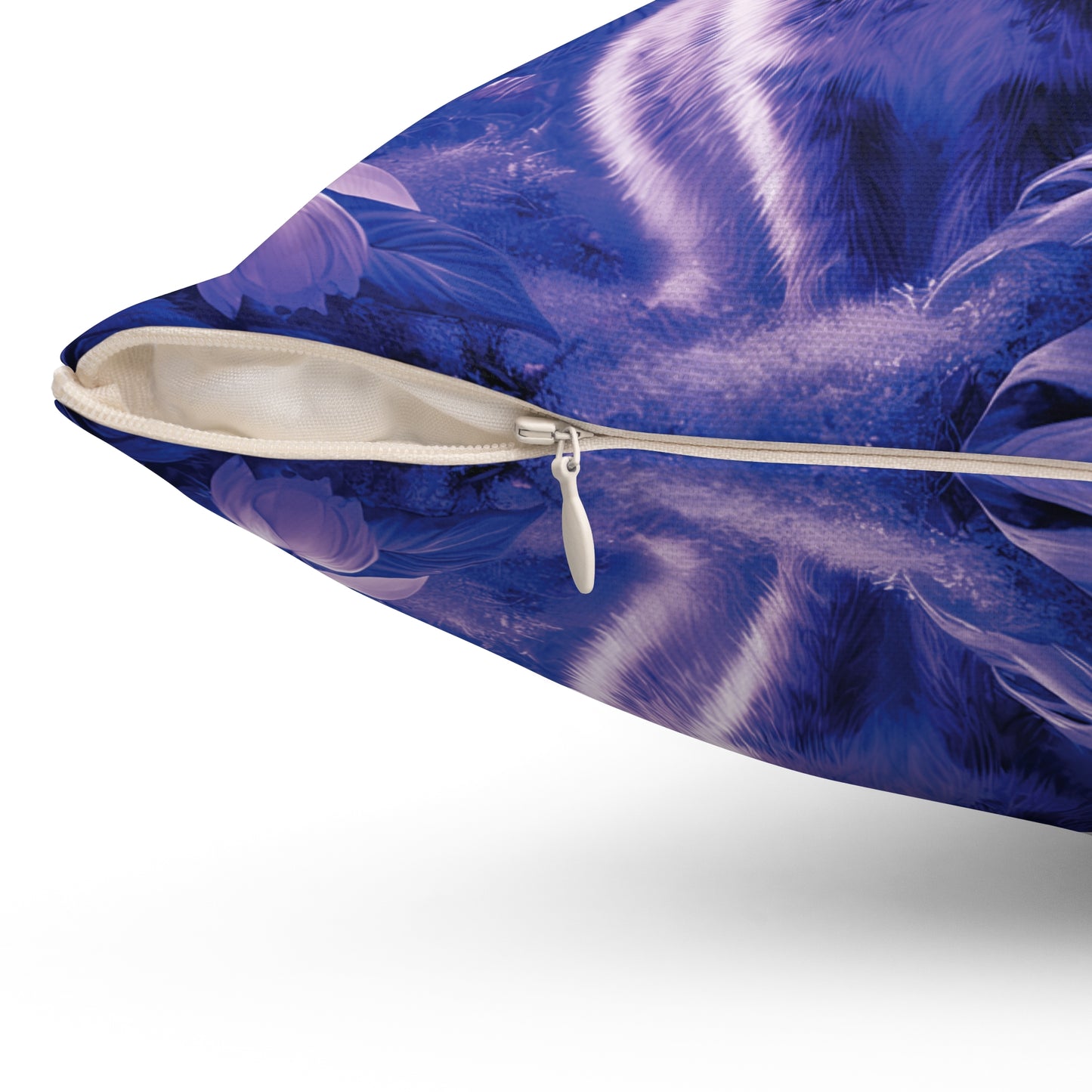 Decorative Pillow - Accent Cushion, 4 Sizes /Tropical Sumatran Rabbits/Amethyst