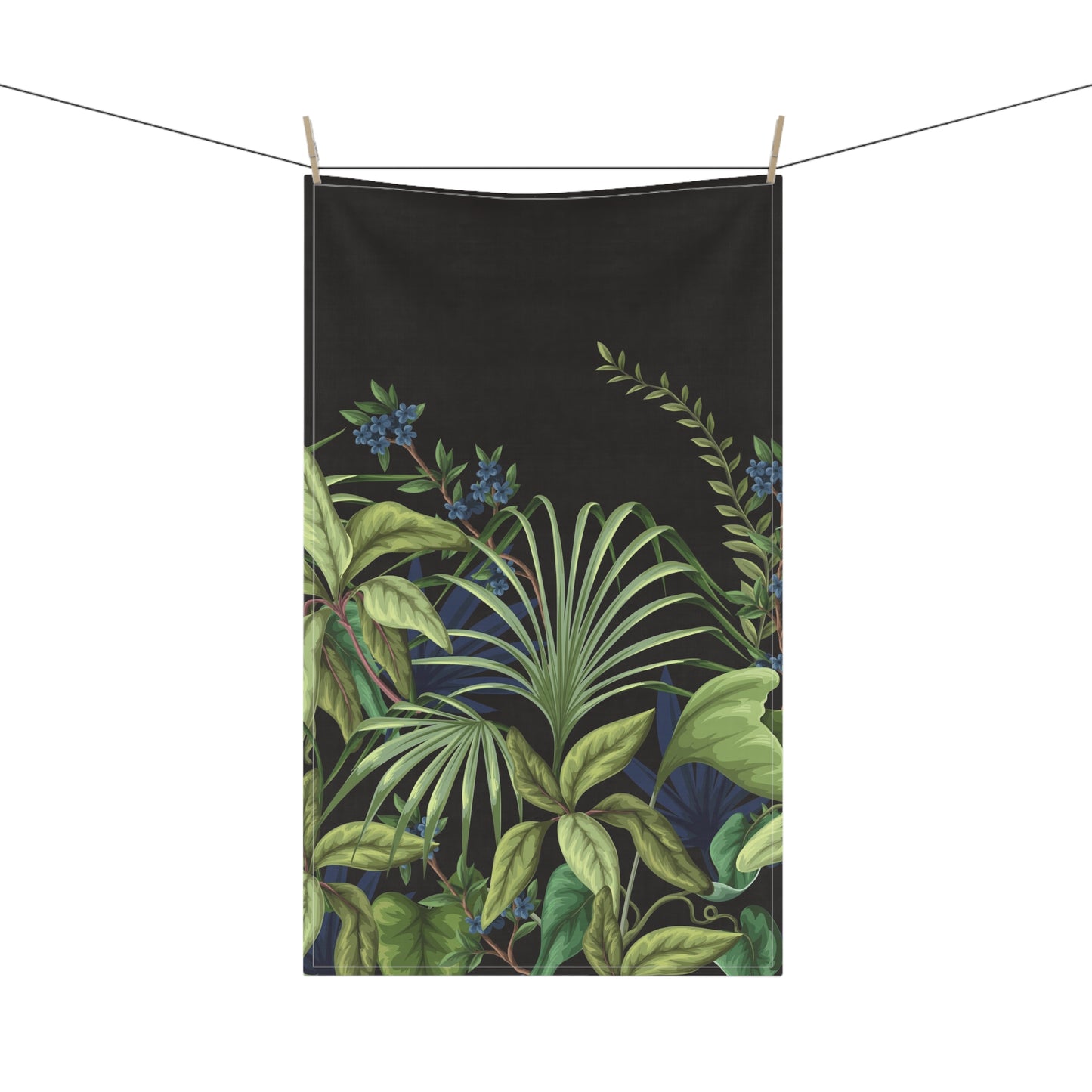 Tea Towels (cotton, poly), Midnight Jungle