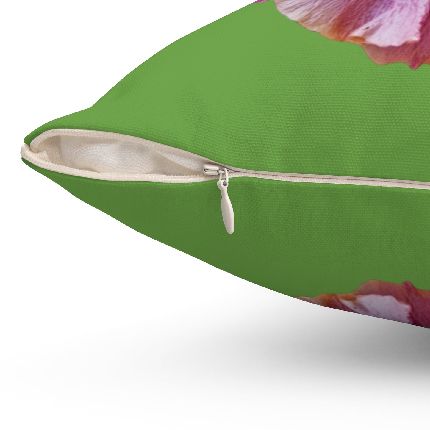 Decorative Pillow - Accent Cushion, 4 Sizes / Photo Purple Hibiscus, Green