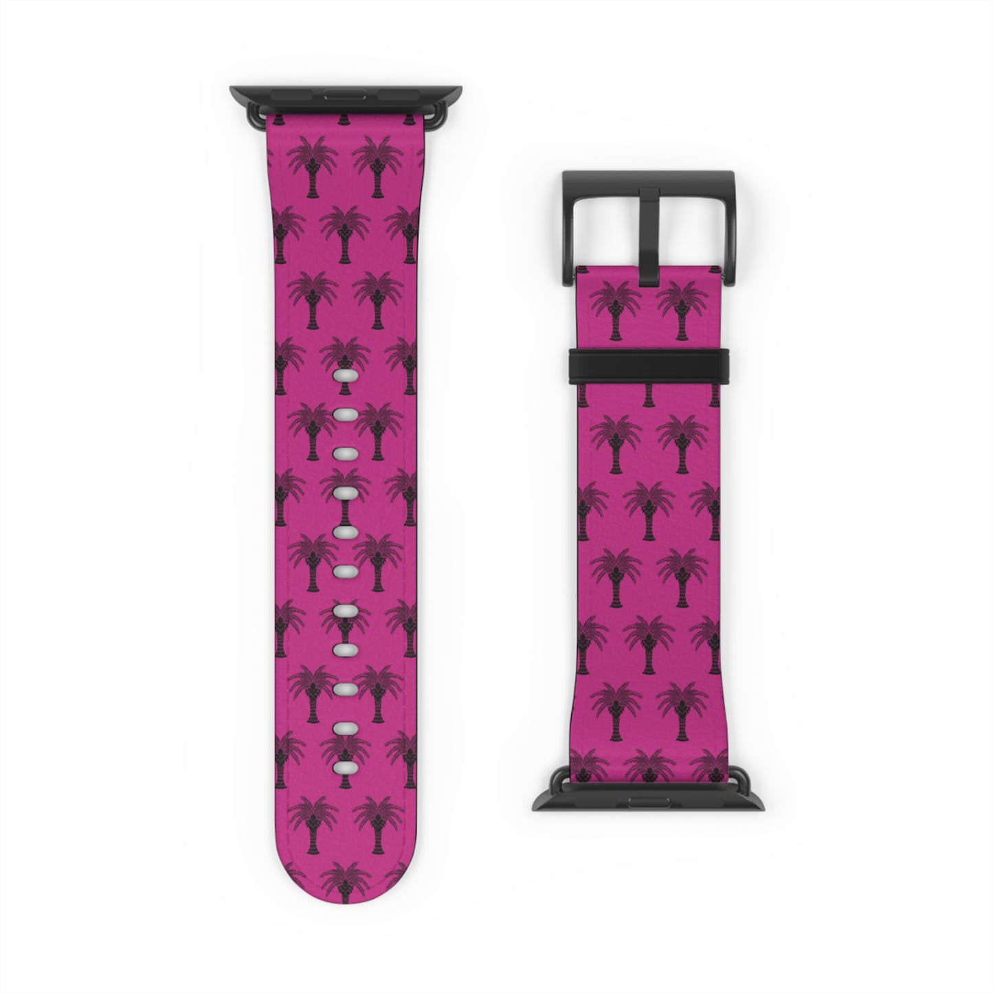 Apple Watch Band - Art Deco Palm, Repeat Pink