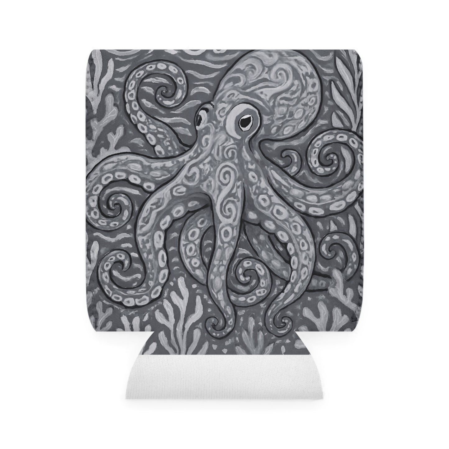 Octopus Kraken Joe/Slate Can Cooler Sleeve - Perfect for Outdoor Picnics