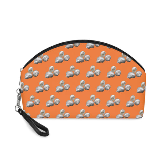 Makeup Bag - White Nautilus Trio, MICRO lt. orange