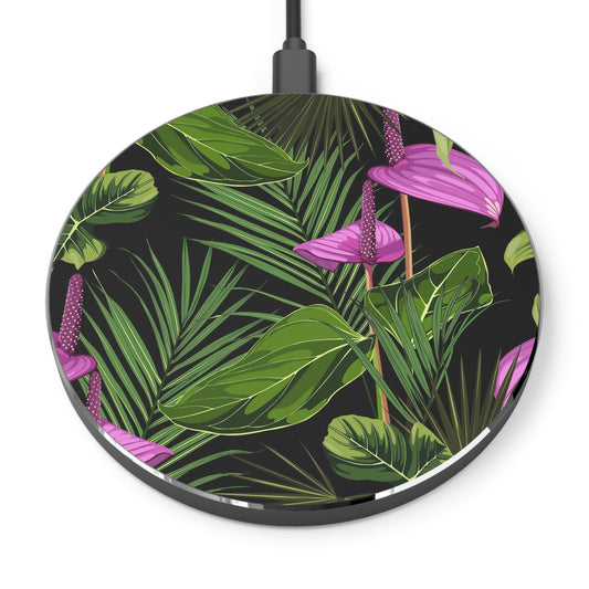 Wireless Charger - Anthurium and Palm