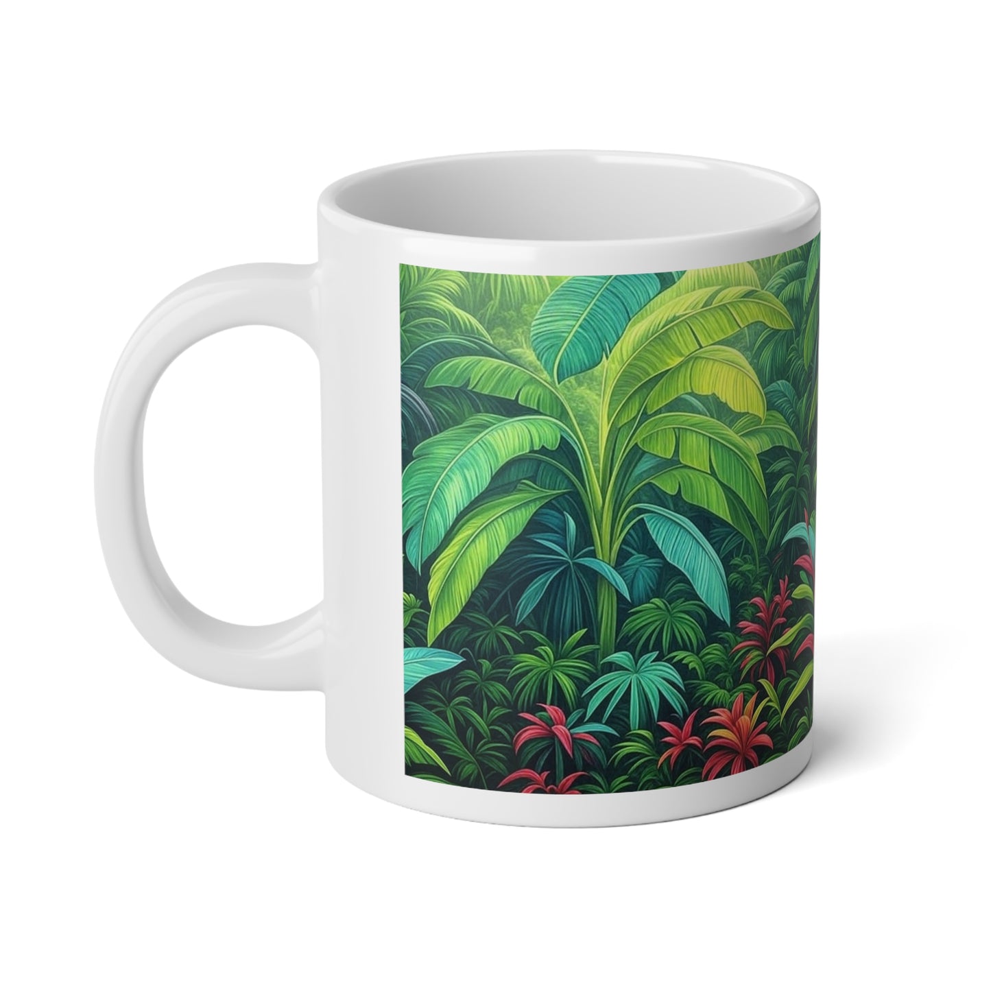 Jumbo Mug, 20oz, Sleeping Spot | Tropical Coffee Cup