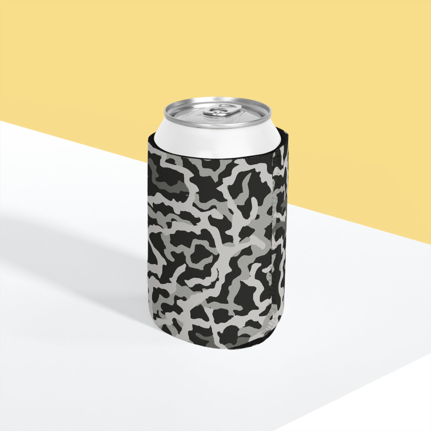 Coral Threads/Noir Can Cooler Sleeve - Perfect for Outdoor Picnics