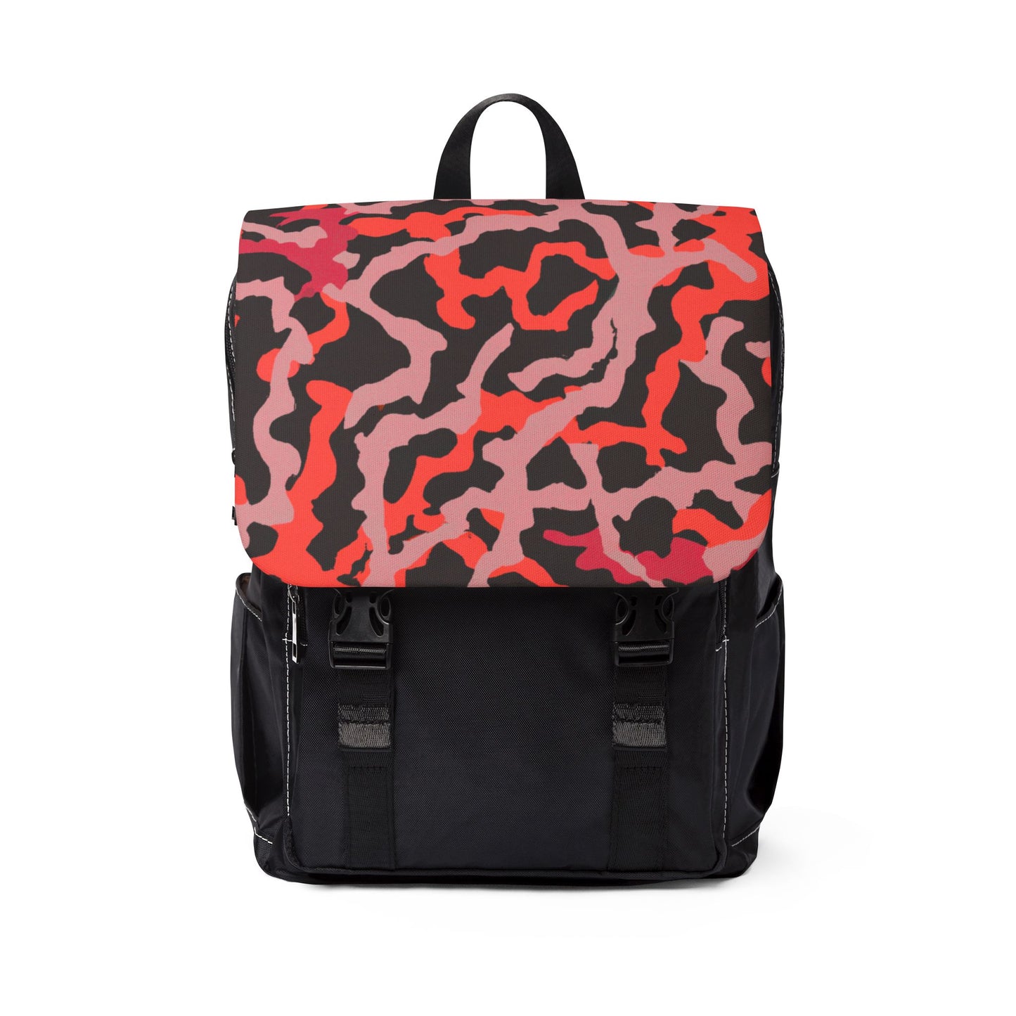 Coral Threads/Red Casual Backpack - Perfect for Everyday Adventures