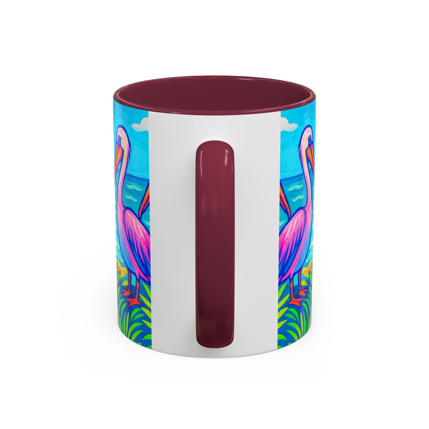 Accent Color Coffee Mug, Many Colors - 11oz & 15oz / Pelican Party