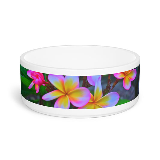 Pet Bowl, Hawaiian Flowers