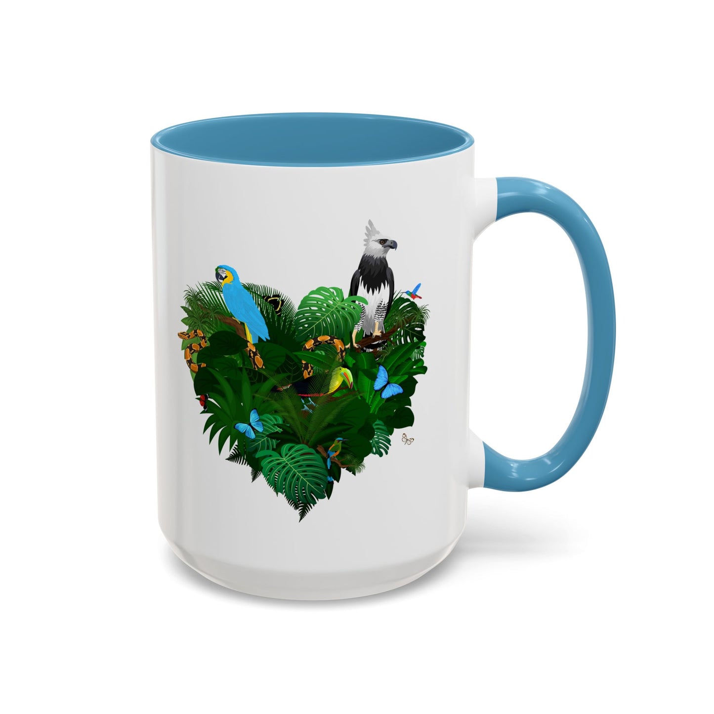 Accent Coffee Mug | Tropical-Inspired Drinkware / Rainforest Love