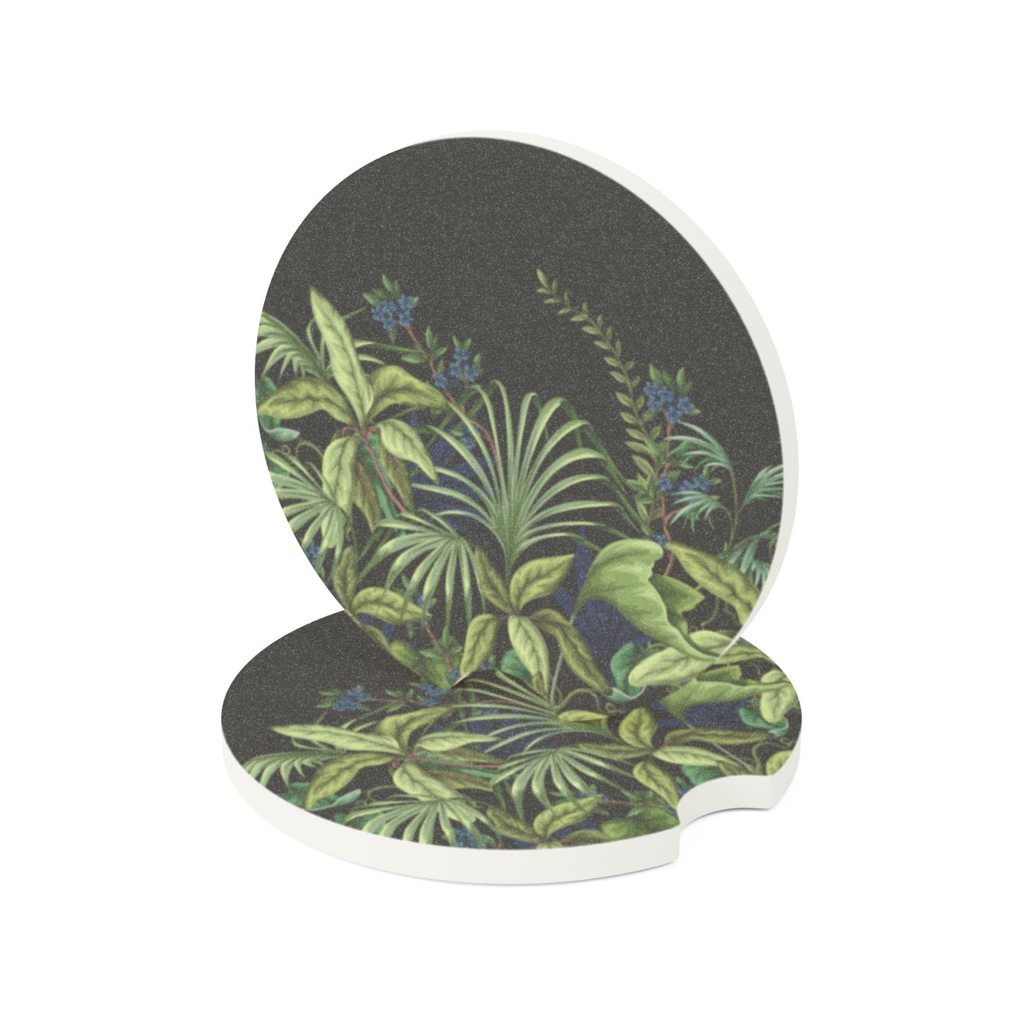 Soapstone Car Coaster - Midnight Jungle