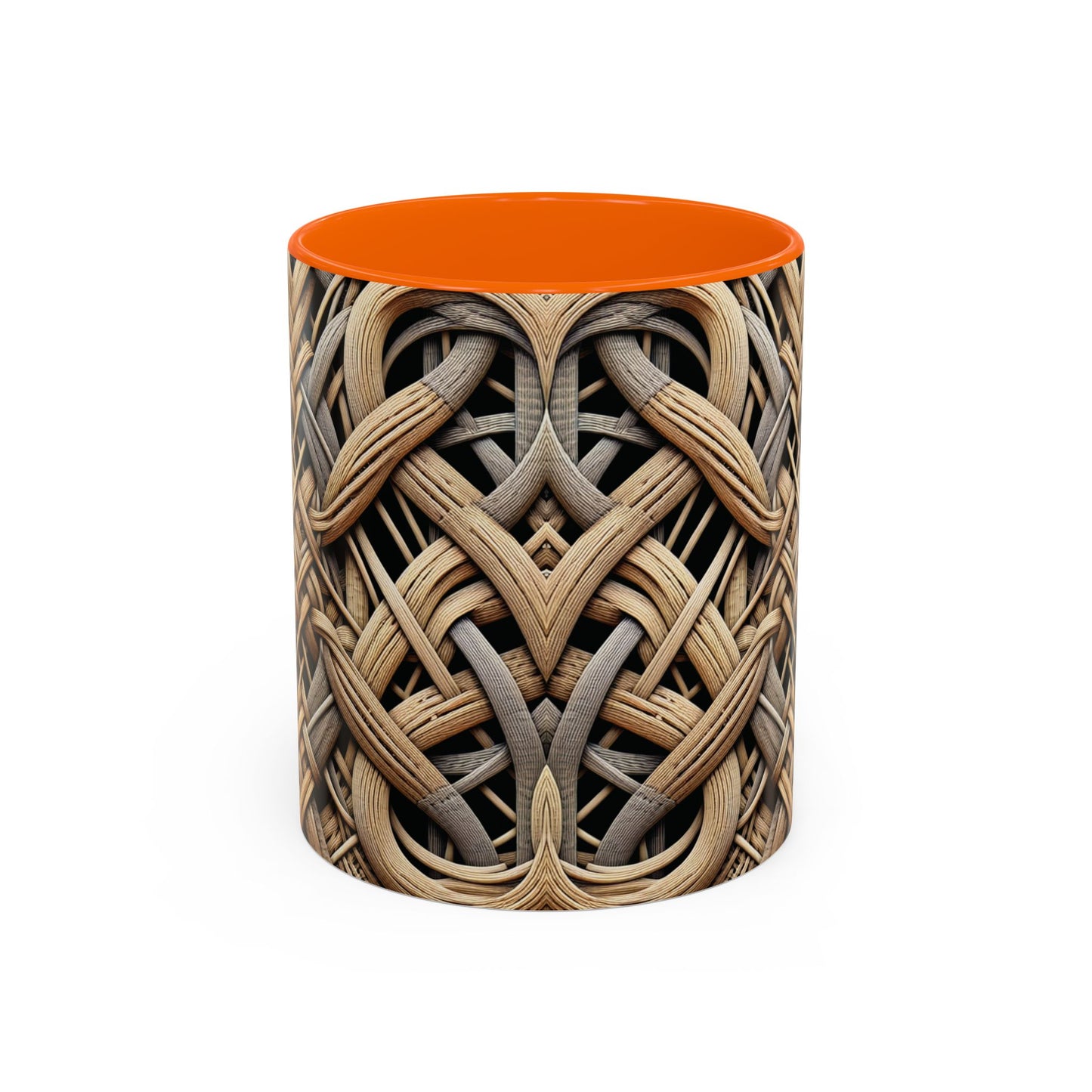 Accent Coffee Mug (11, 15oz), 8 Colors - Beach Wicker