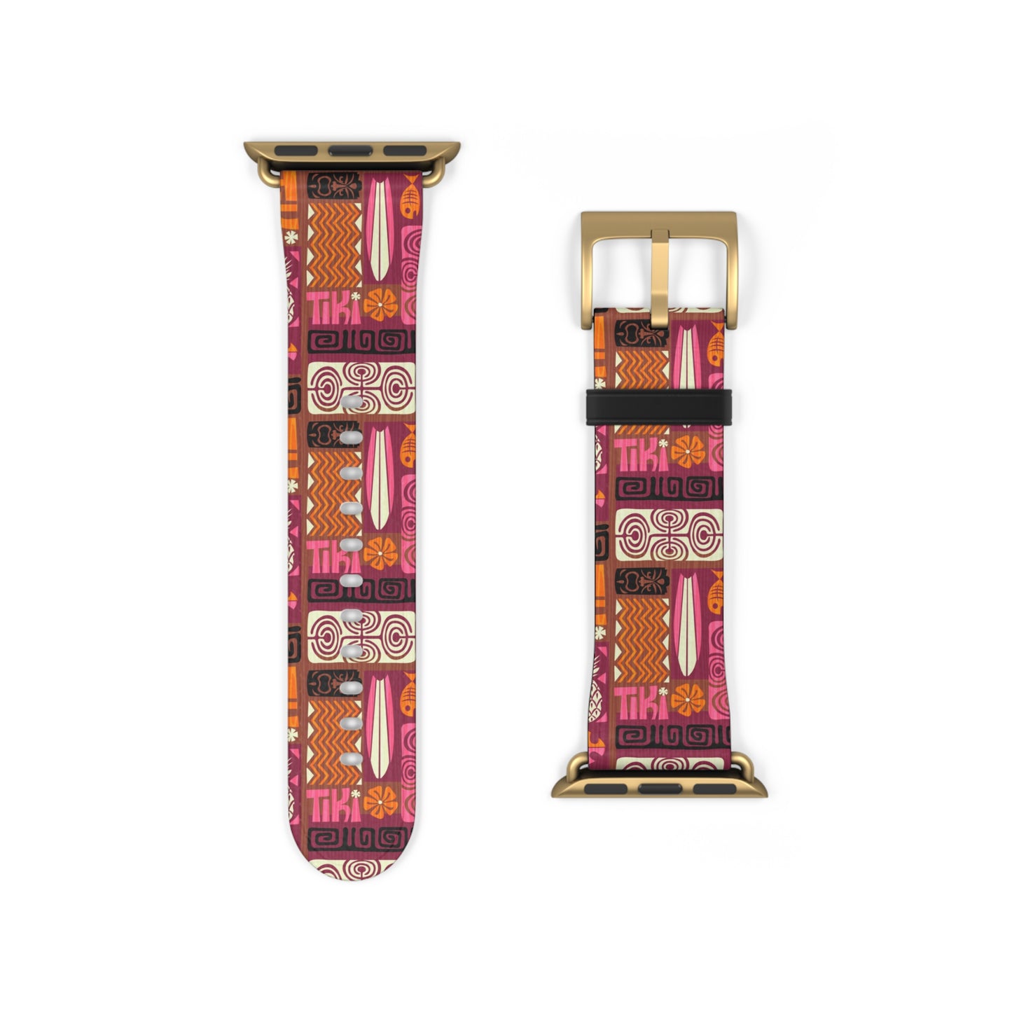 Apple Watch Band - Tiki Poster Pink/Orange