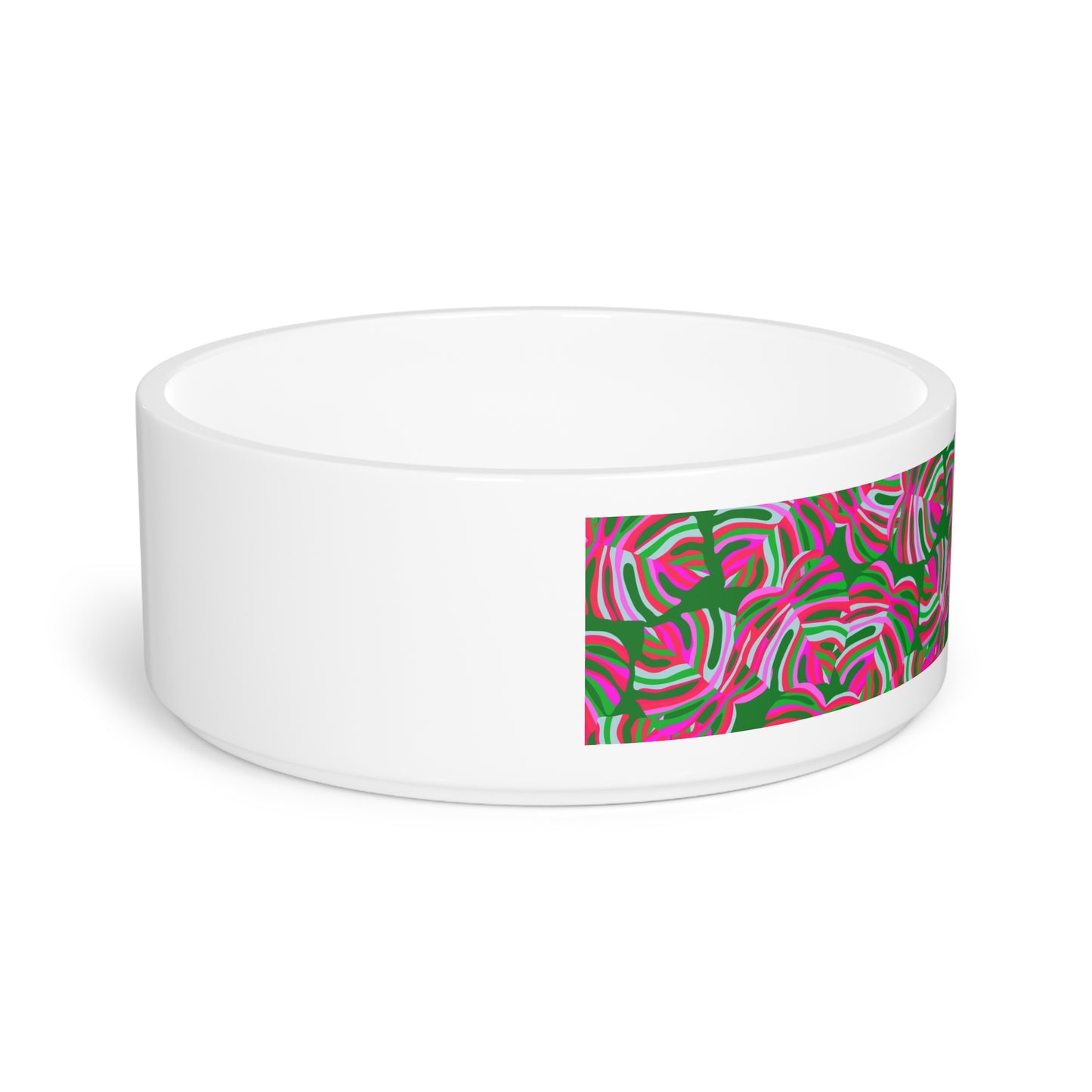 Pet Bowl, Monstera Pink Pop