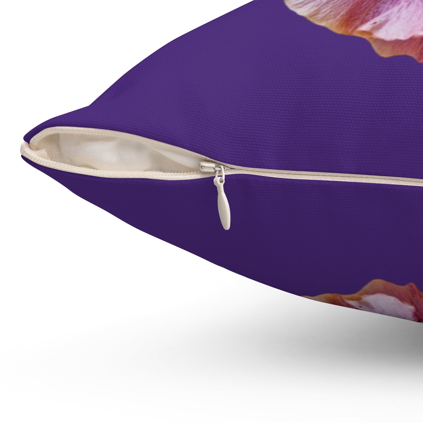Decorative Pillow - Accent Cushion, 4 Sizes / Photo Purple Hibiscus, Purple