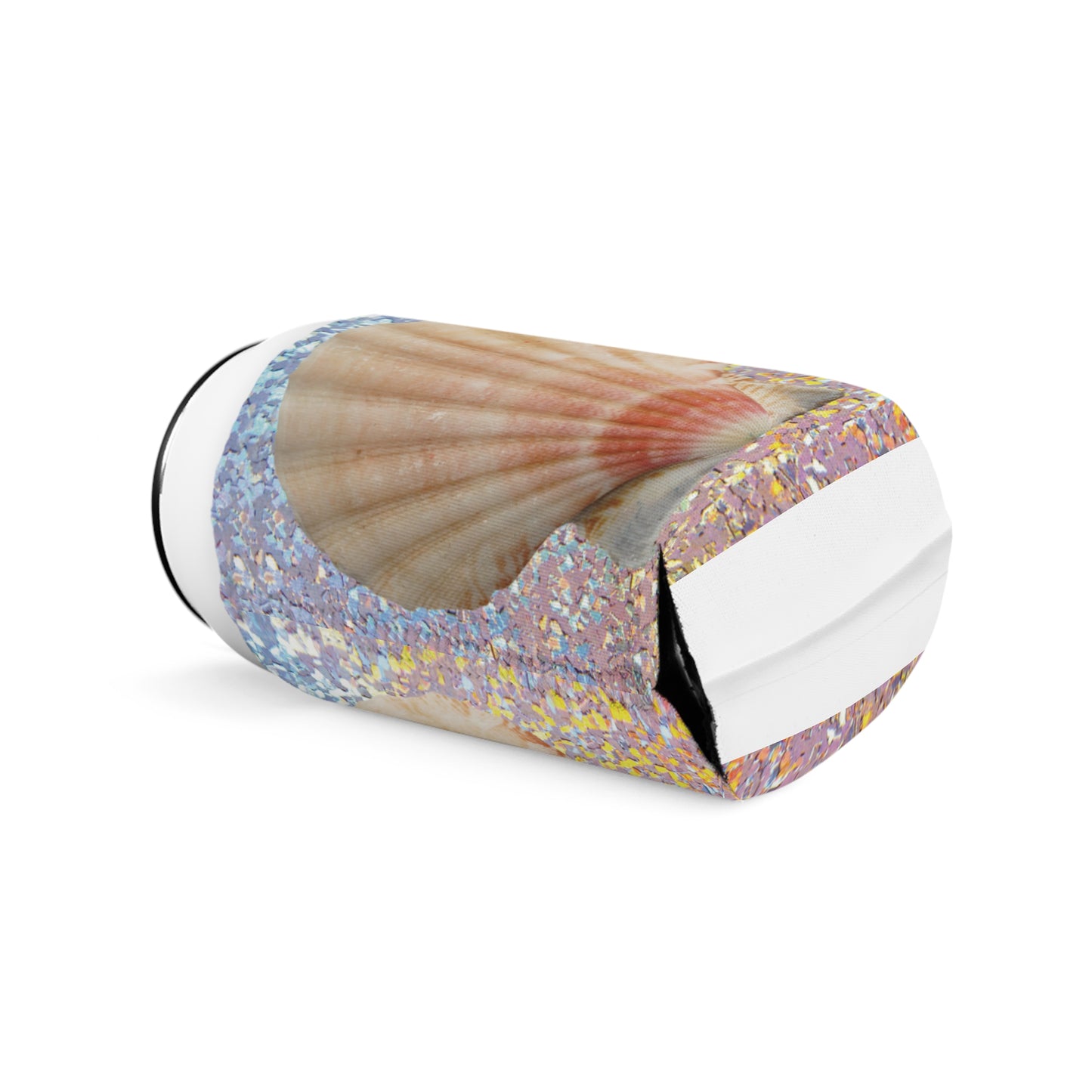 Disco Scallop Shell Can Cooler Sleeve - Perfect for Outdoor Picnics