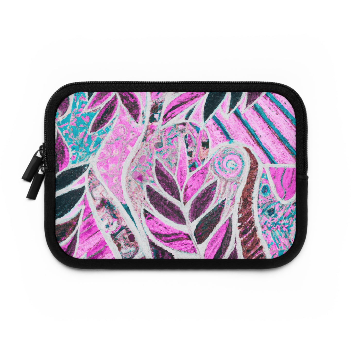 Tropical Laptop Sleeve, 5 Sizes - Perfect for Beach Lovers & Students / Amazon Whimsy, Pink