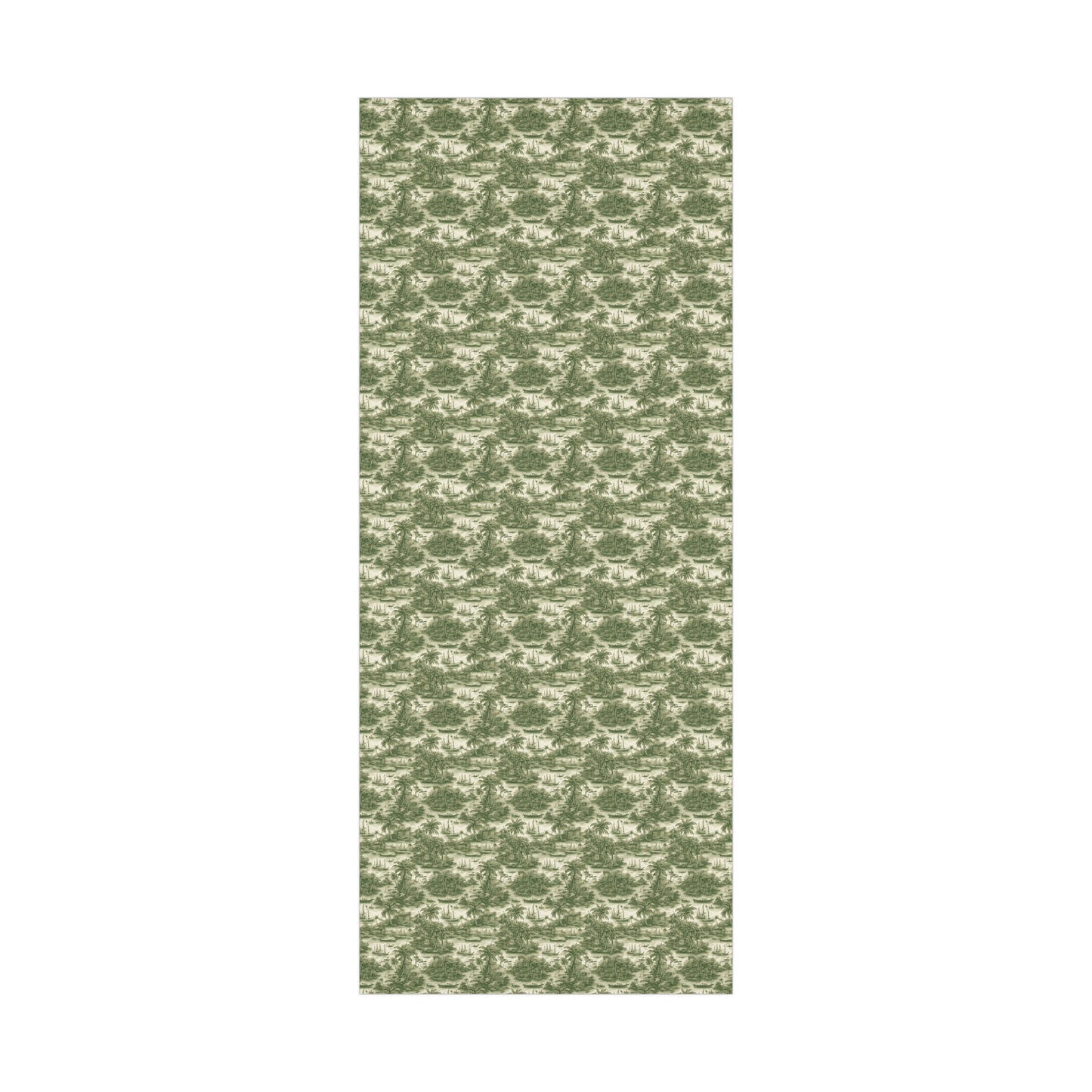 Gift Wrap Papers, Tropical Toile #1, Green, 3 Sizes