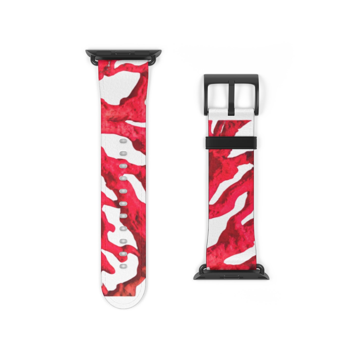 Apple Watch Band - Red Coral, white background